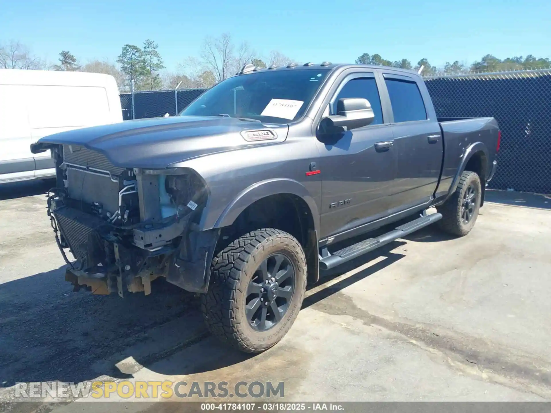 2 Photograph of a damaged car 3C6UR5FL1MG559426 RAM 2500 2021