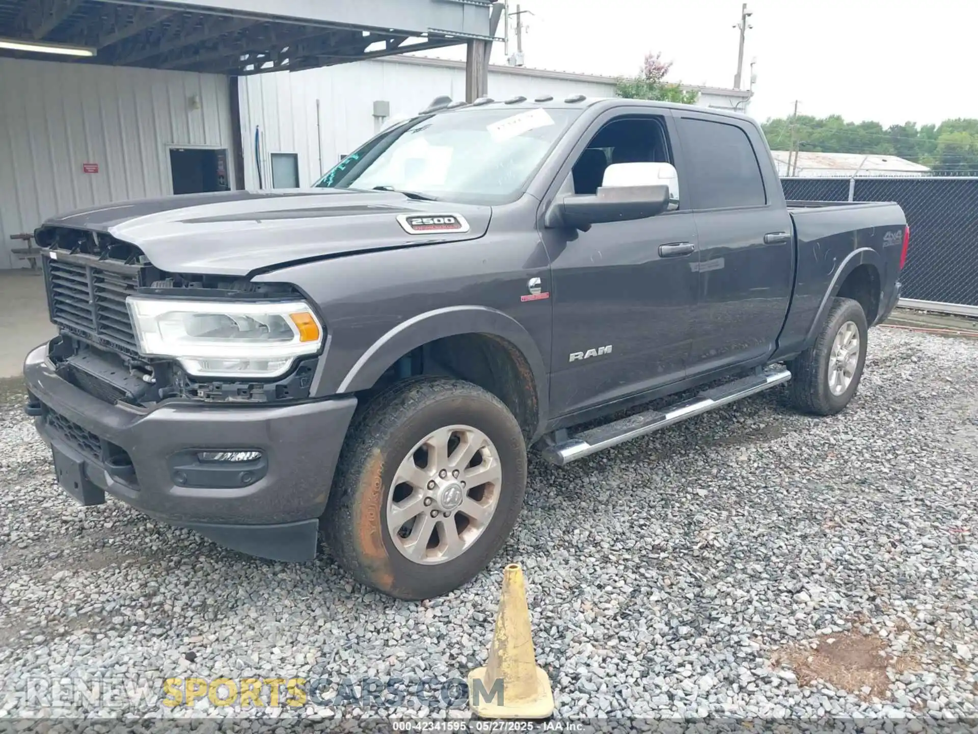 2 Photograph of a damaged car 3C6UR5FL1MG561600 RAM 2500 2021