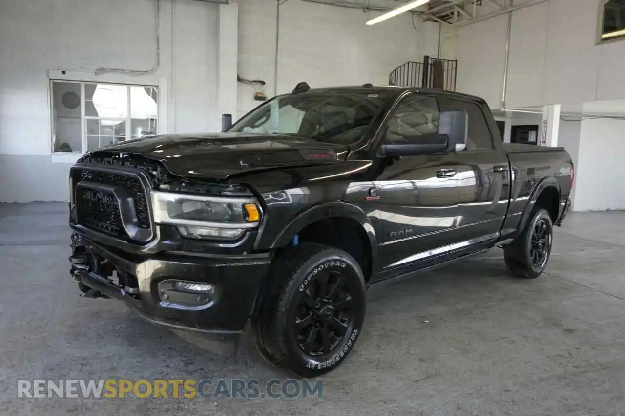 2 Photograph of a damaged car 3C6UR5FL9MG531373 RAM 2500 2021