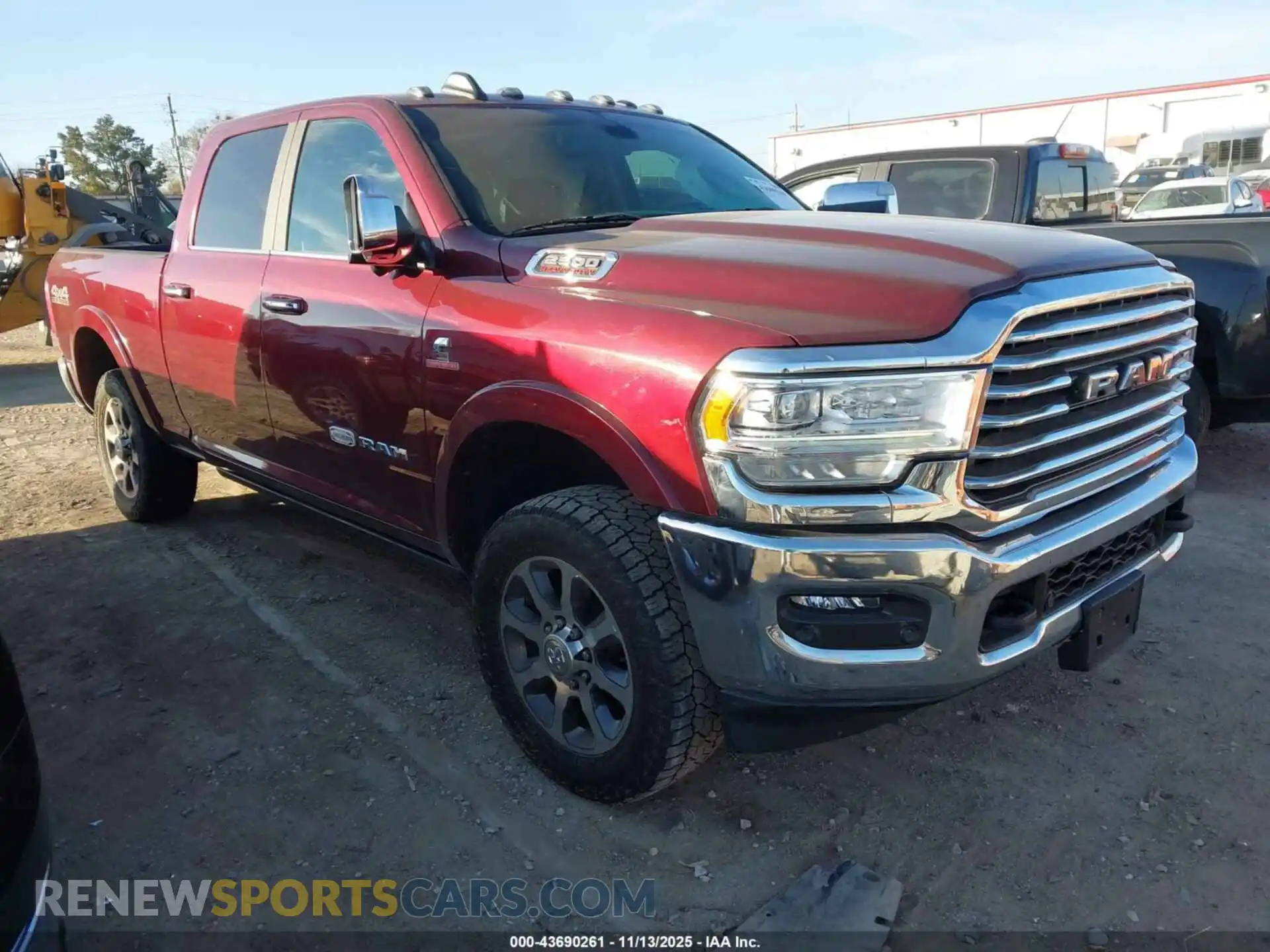 1 Photograph of a damaged car 3C6UR5GL9MG544431 RAM 2500 2021