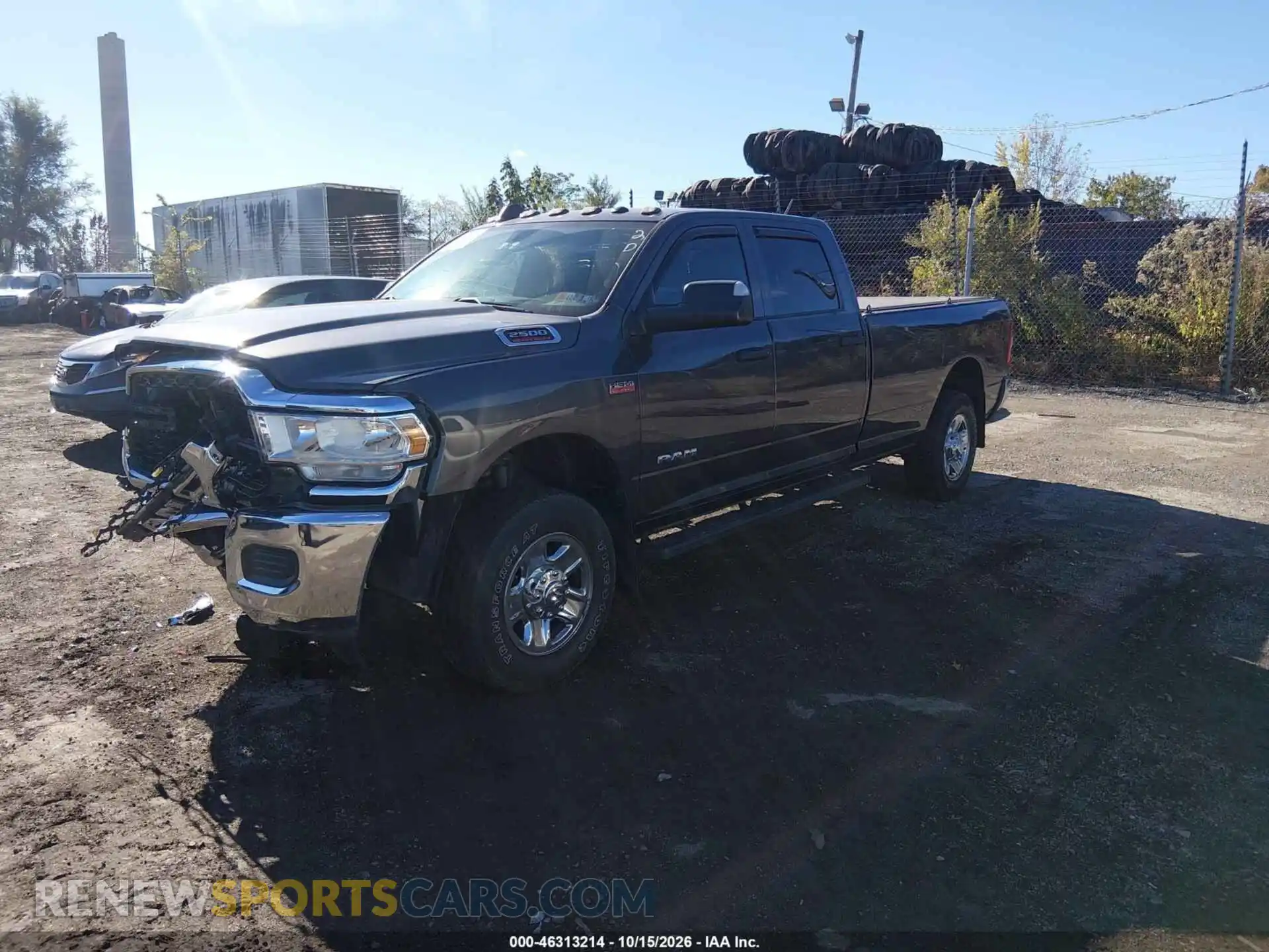 2 Photograph of a damaged car 3C6UR5HJ4MG609151 RAM 2500 2021