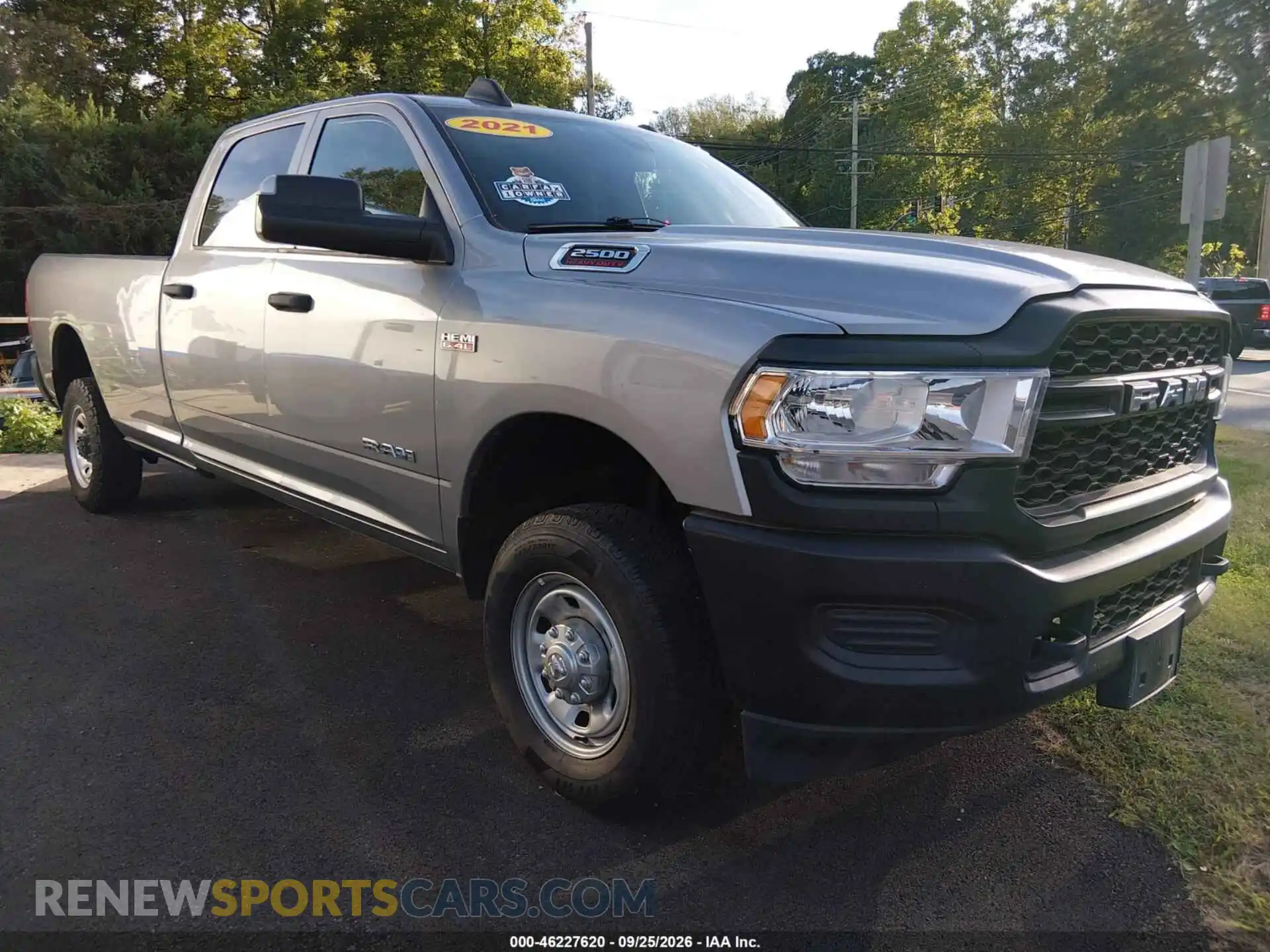 1 Photograph of a damaged car 3C6UR5HJXMG652294 RAM 2500 2021