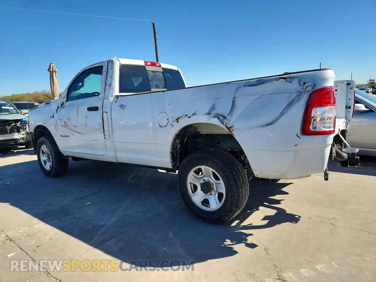 2 Photograph of a damaged car 3C6MR5AJ0NG106082 RAM 2500 2022