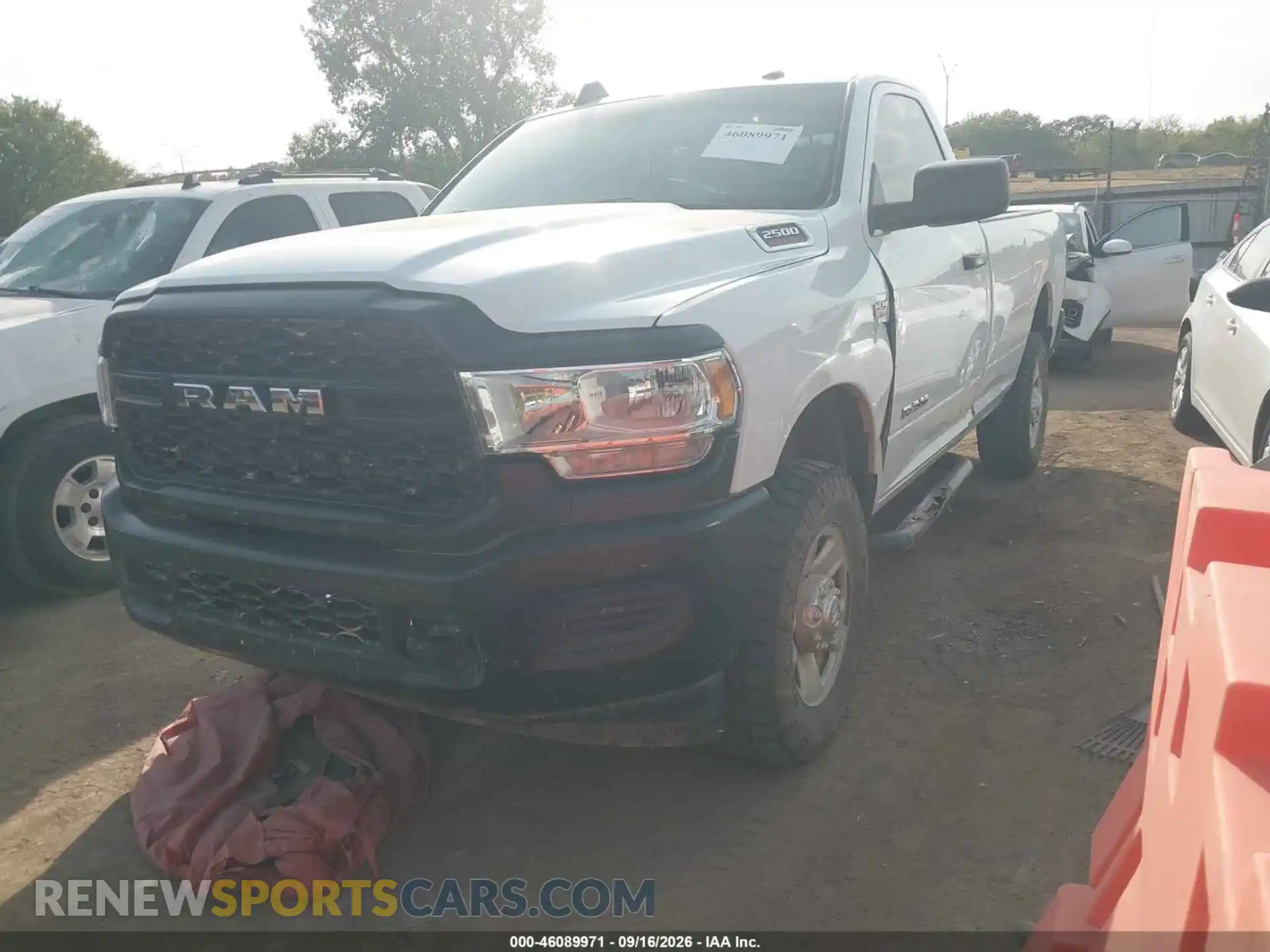 2 Photograph of a damaged car 3C6MR5AJ0NG323843 RAM 2500 2022