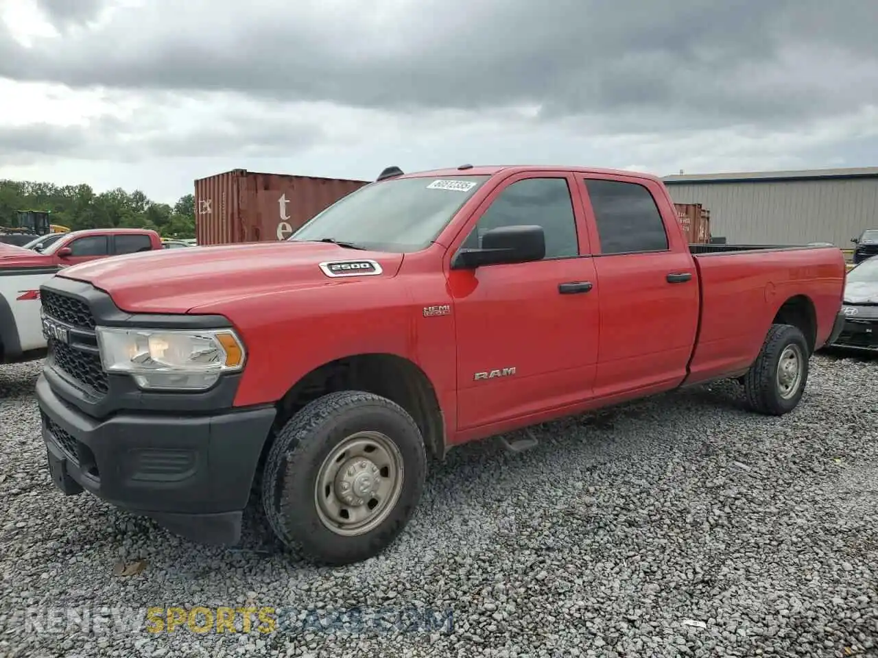 1 Photograph of a damaged car 3C6UR4HJ6NG357754 RAM 2500 2022
