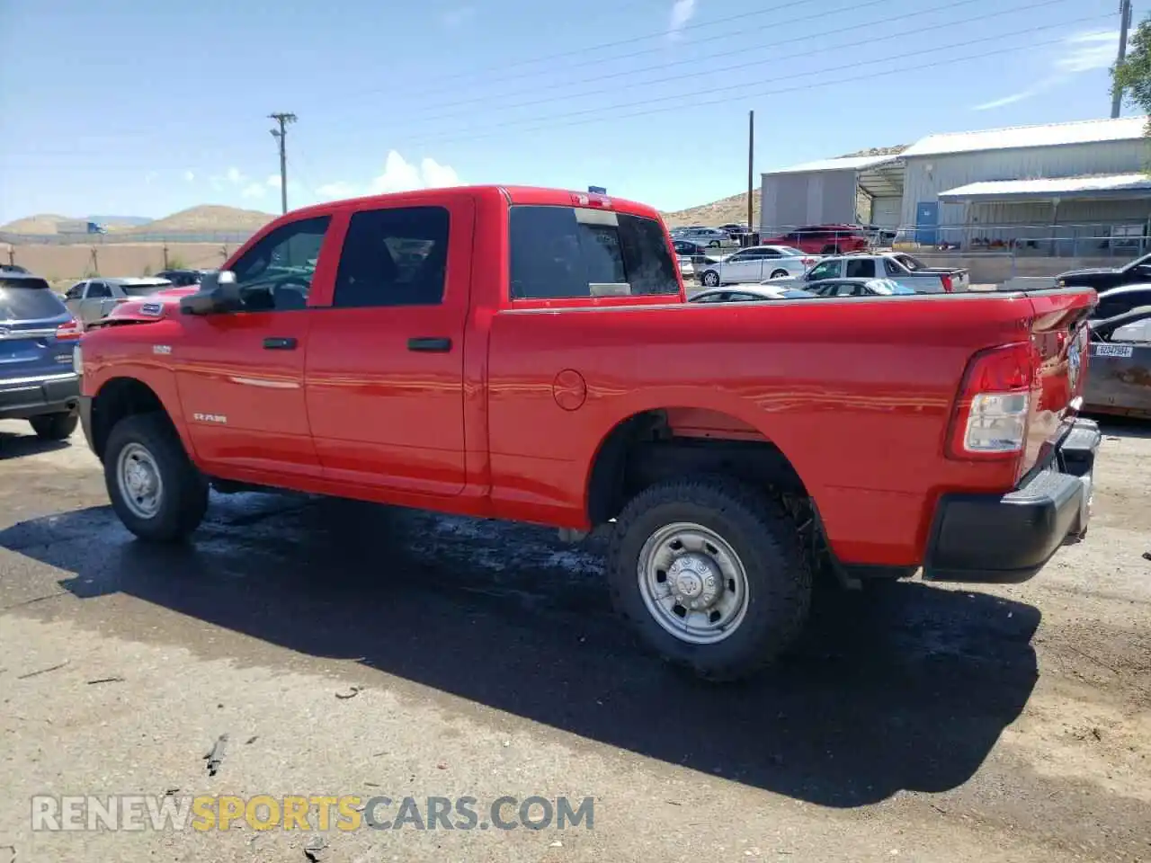 2 Photograph of a damaged car 3C6UR5CJ2NG305552 RAM 2500 2022