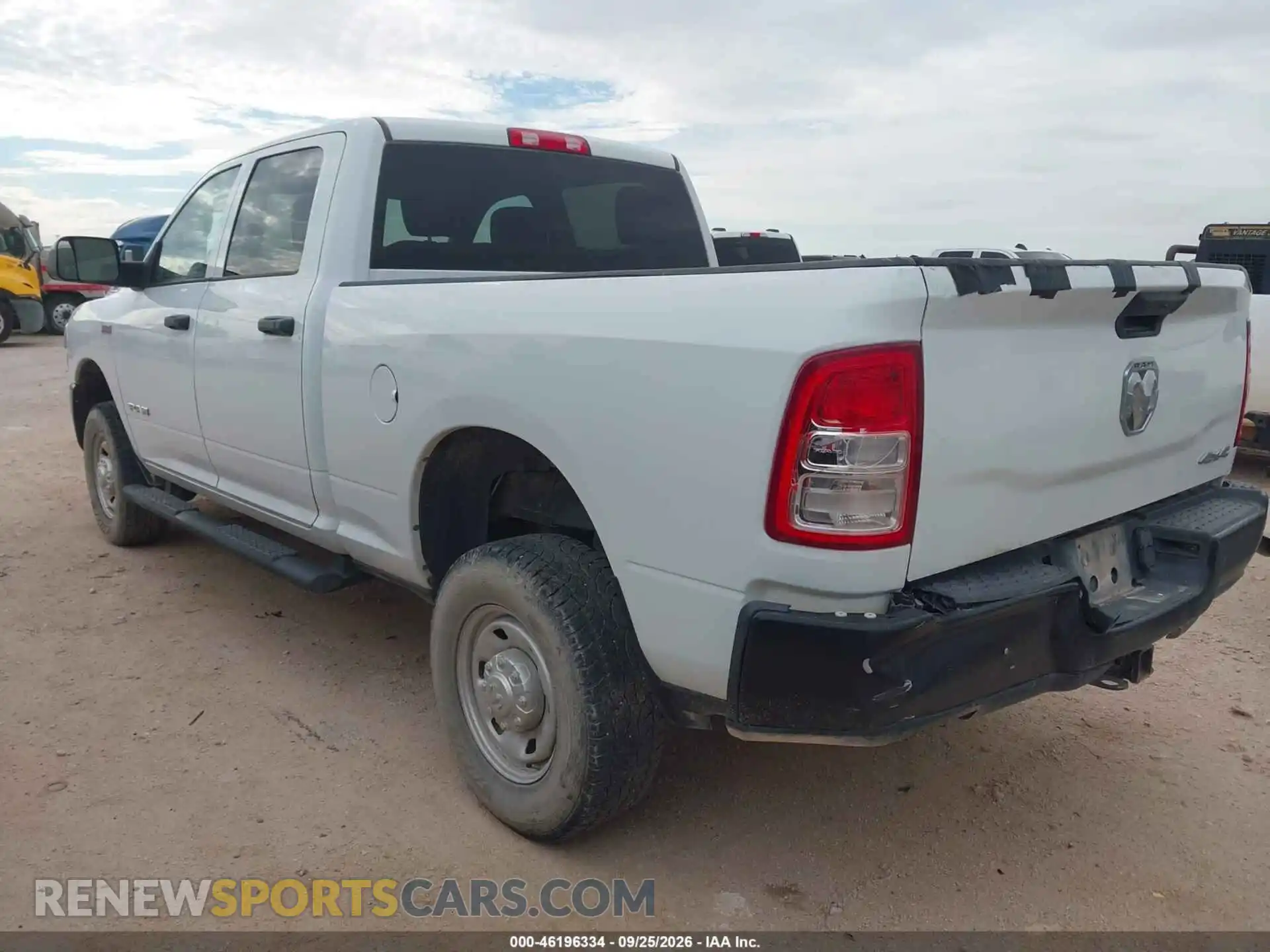 3 Photograph of a damaged car 3C6UR5CJ3NG298644 RAM 2500 2022