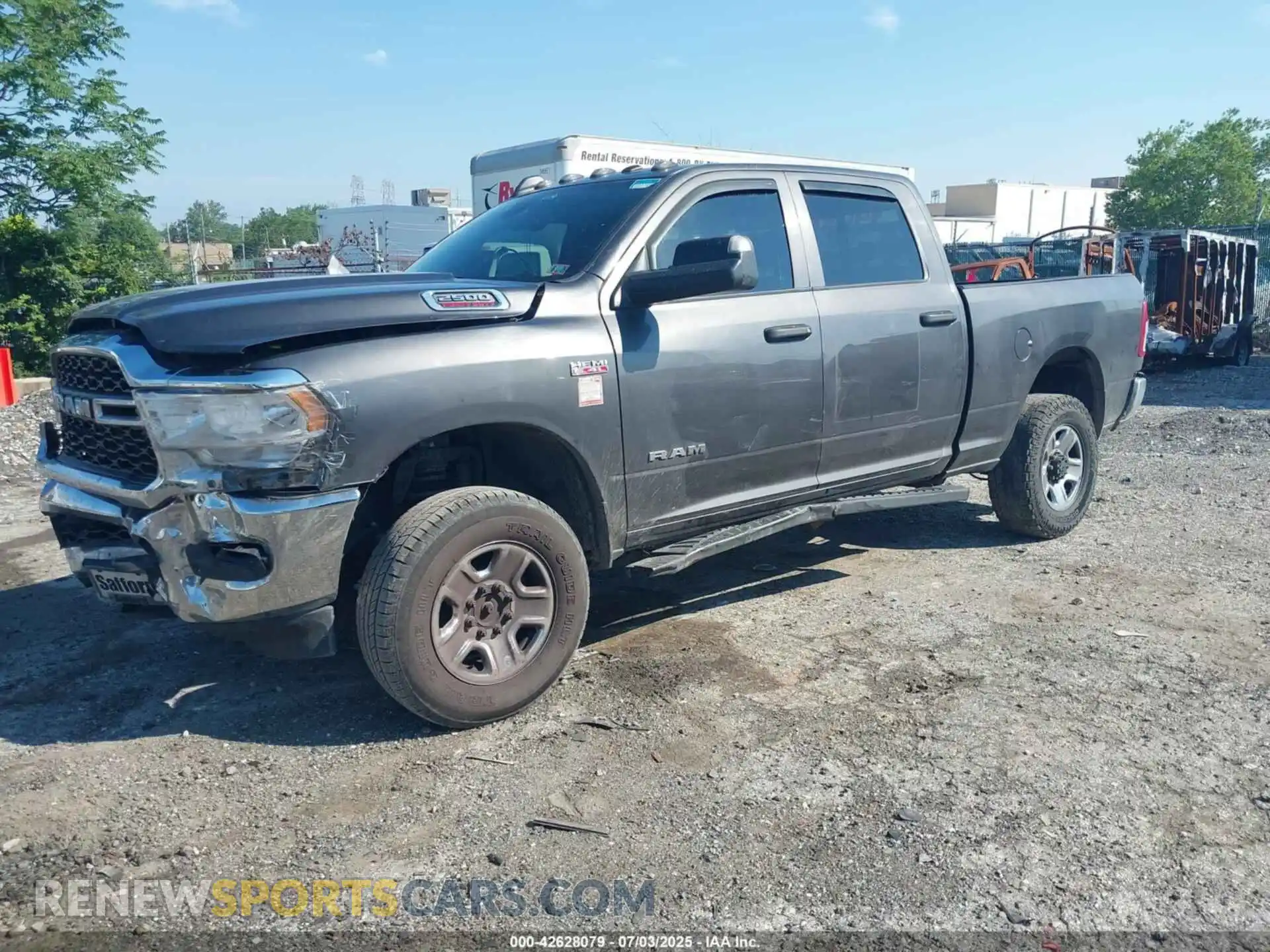 2 Photograph of a damaged car 3C6UR5CJ8NG286439 RAM 2500 2022