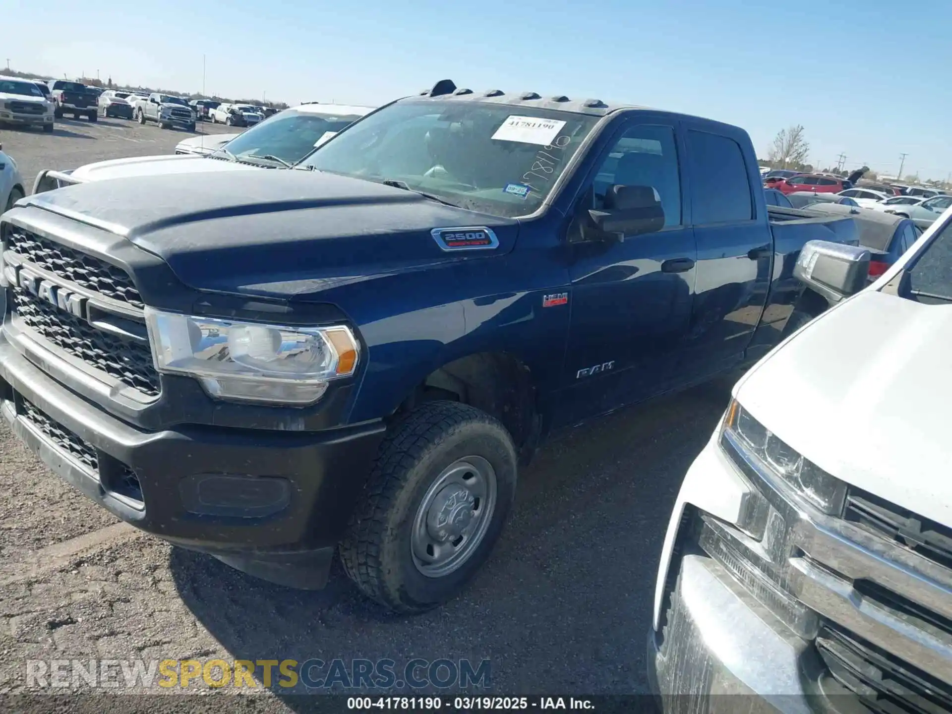 2 Photograph of a damaged car 3C6UR5CJ9NG370754 RAM 2500 2022