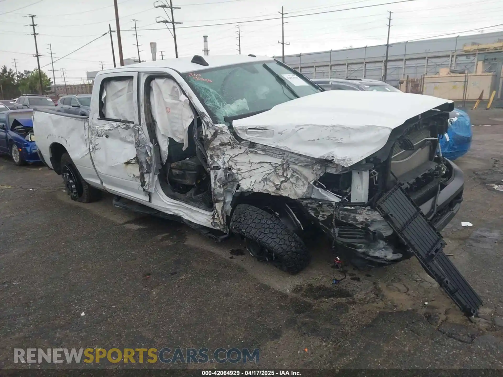 1 Photograph of a damaged car 3C6UR5CL1NG438188 RAM 2500 2022