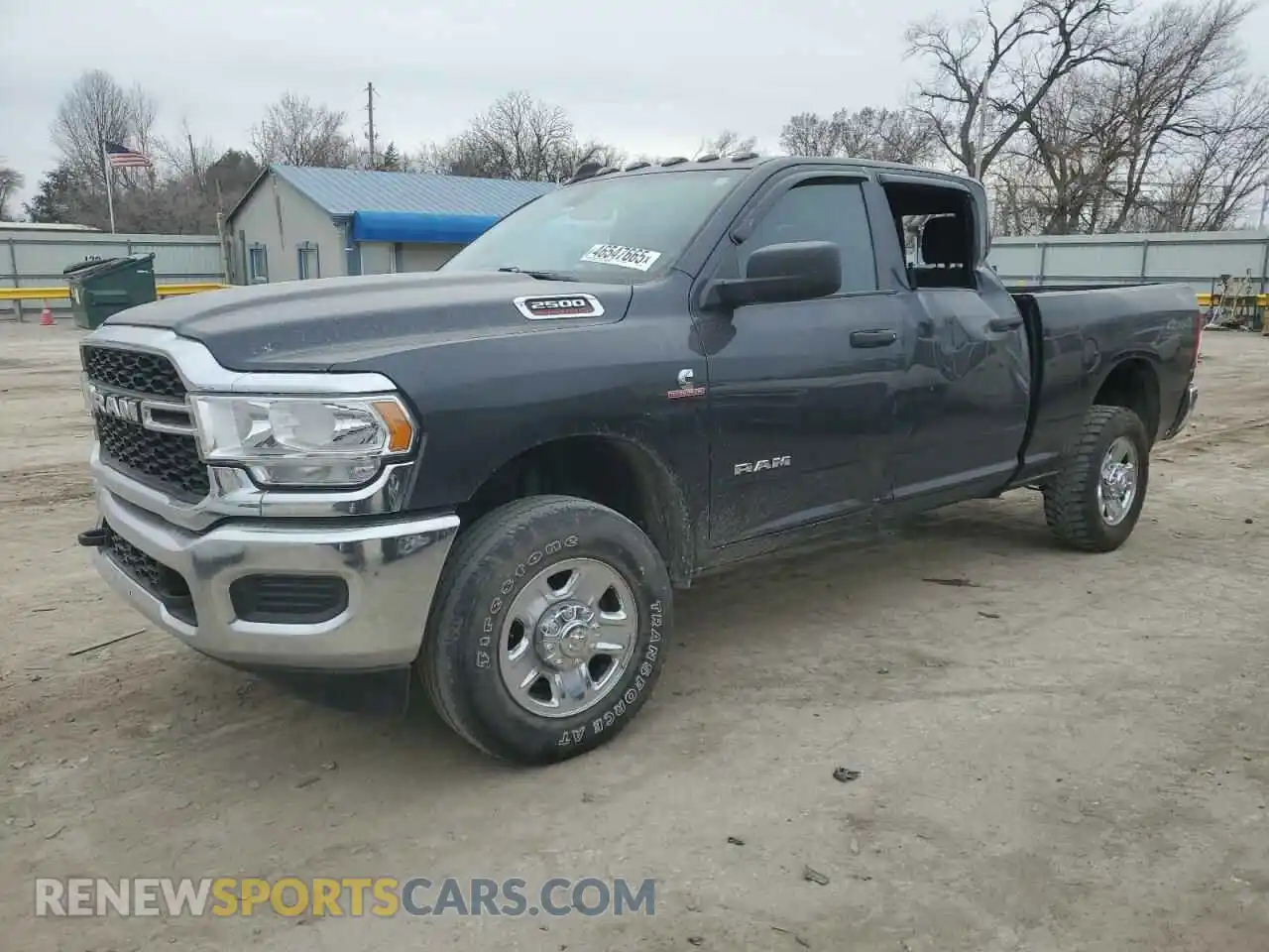 1 Photograph of a damaged car 3C6UR5CL3NG220608 RAM 2500 2022