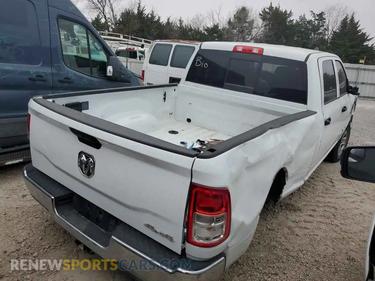 3 Photograph of a damaged car 3C6UR5CL3NG394405 RAM 2500 2022