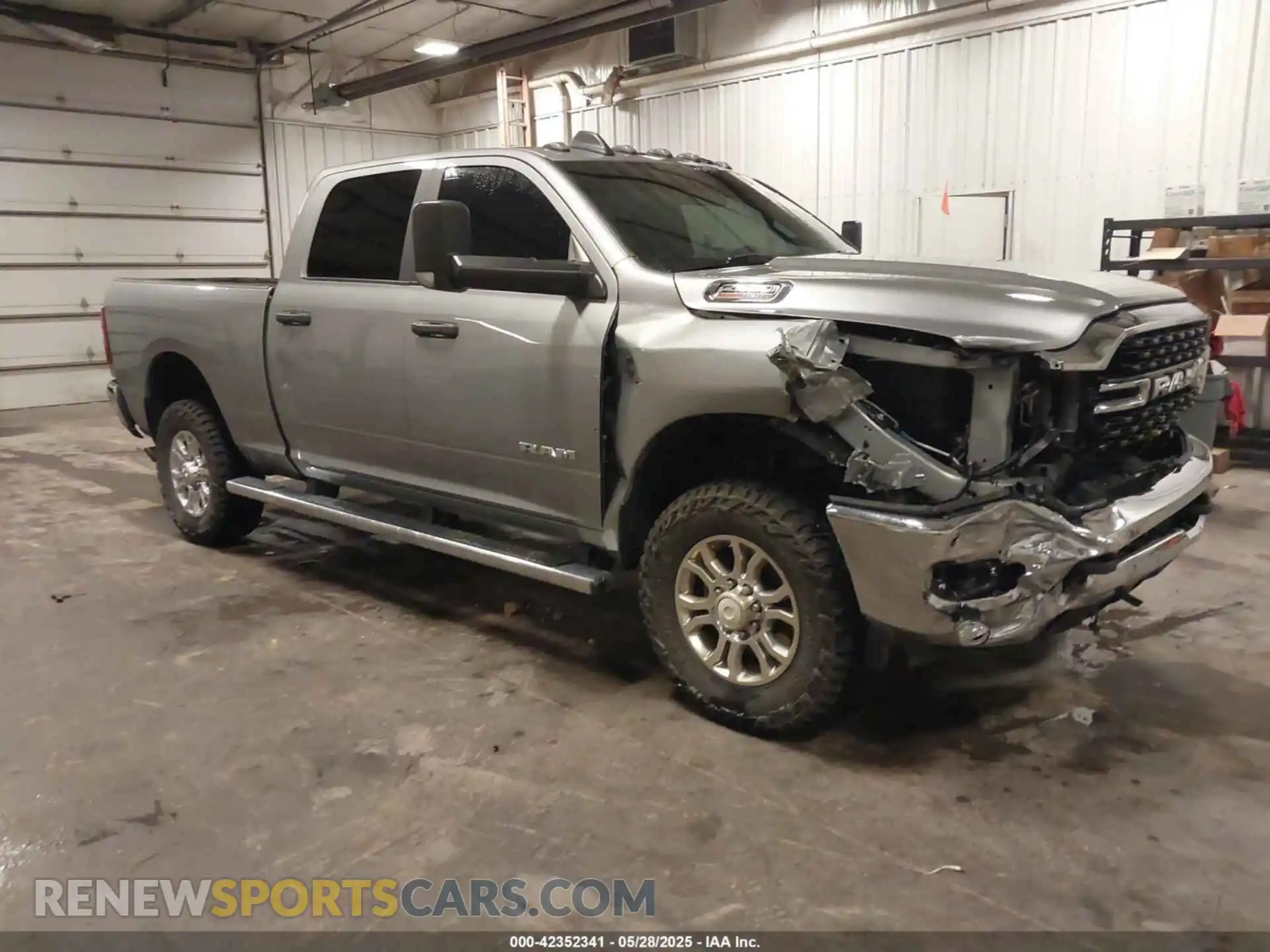1 Photograph of a damaged car 3C6UR5DL0NG370058 RAM 2500 2022