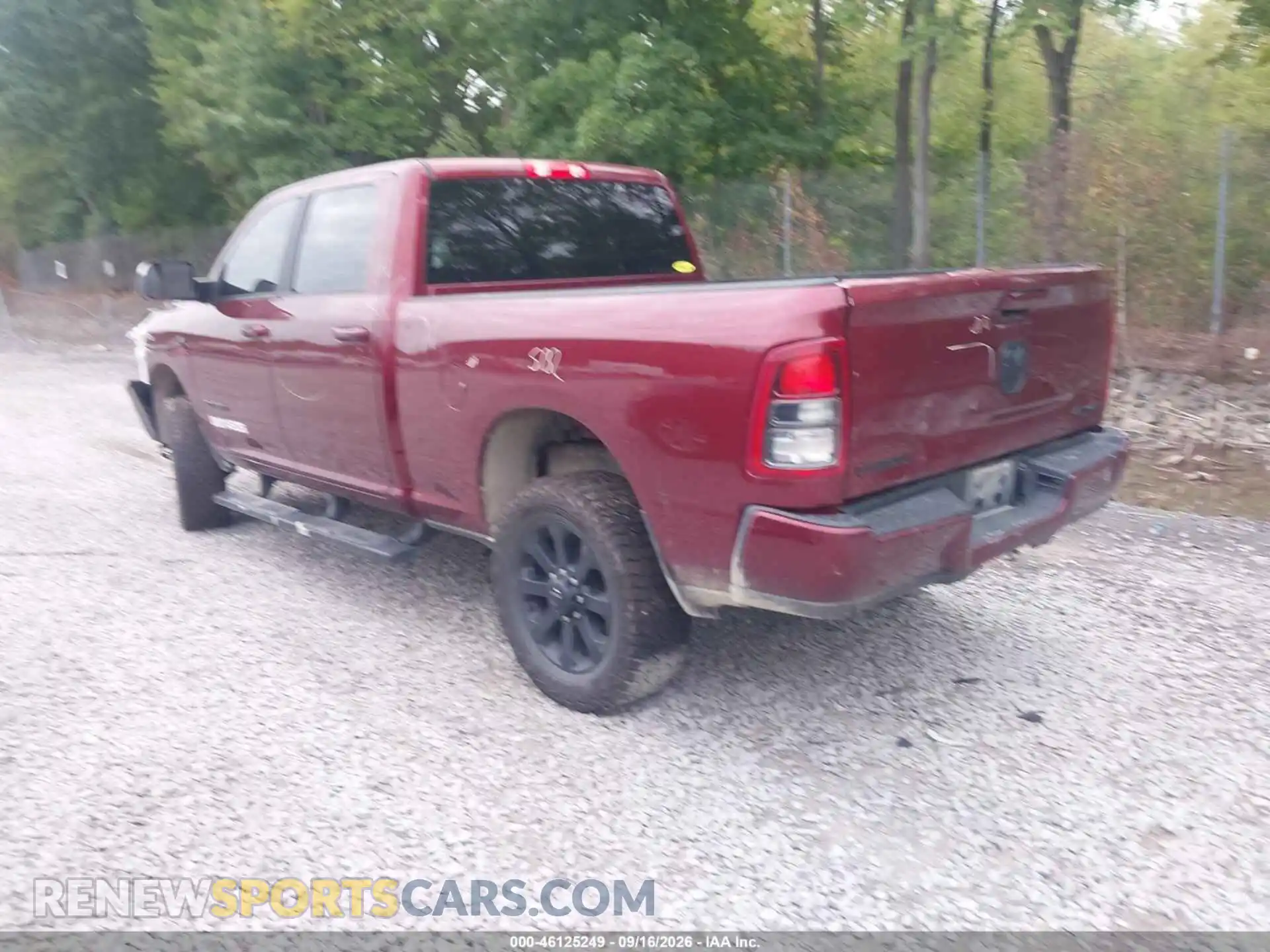 3 Photograph of a damaged car 3C6UR5DL3NG327334 RAM 2500 2022