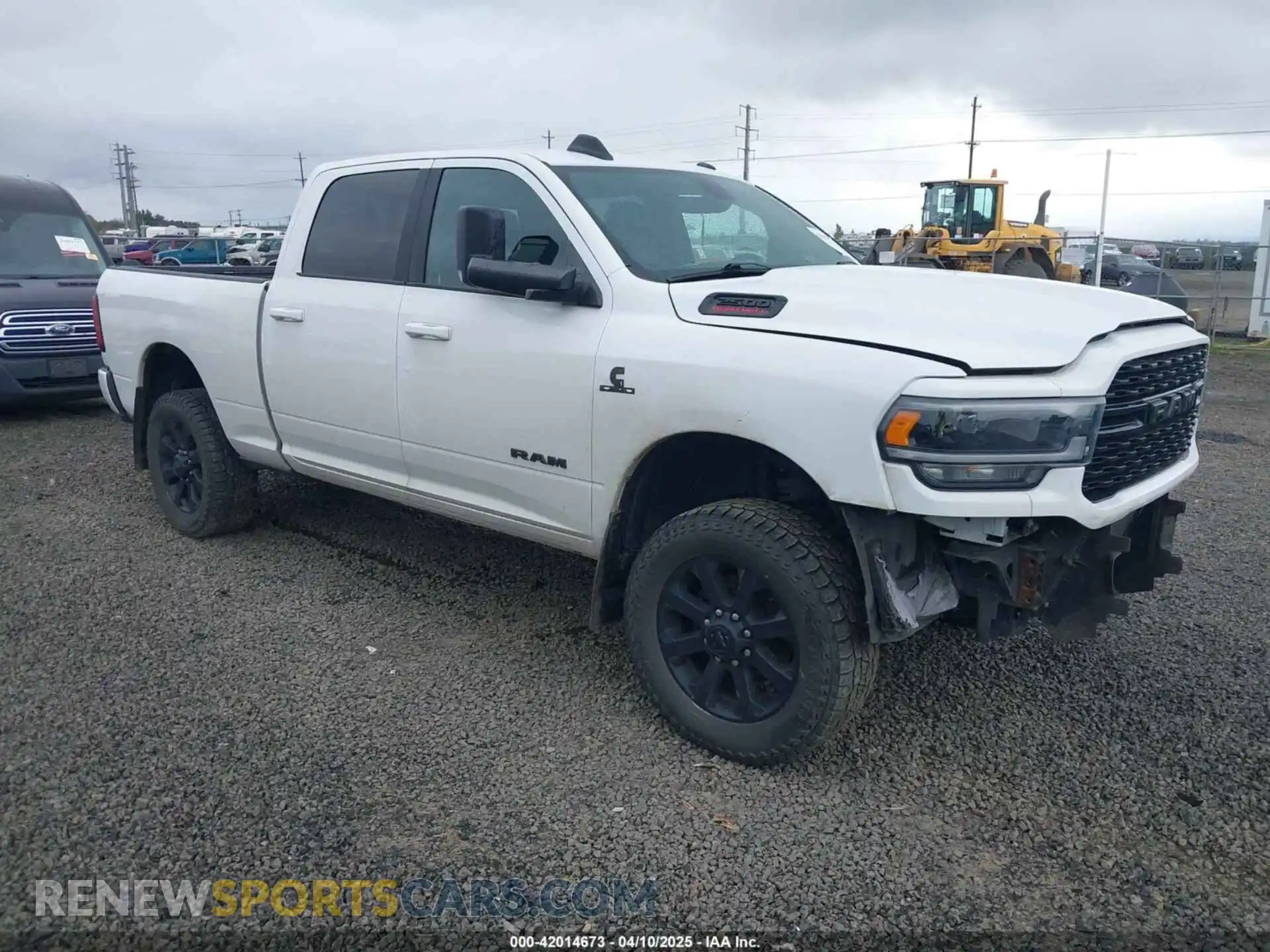 1 Photograph of a damaged car 3C6UR5DL8NG126870 RAM 2500 2022