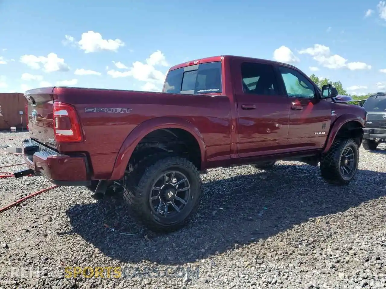 3 Photograph of a damaged car 3C6UR5DL9NG185880 RAM 2500 2022