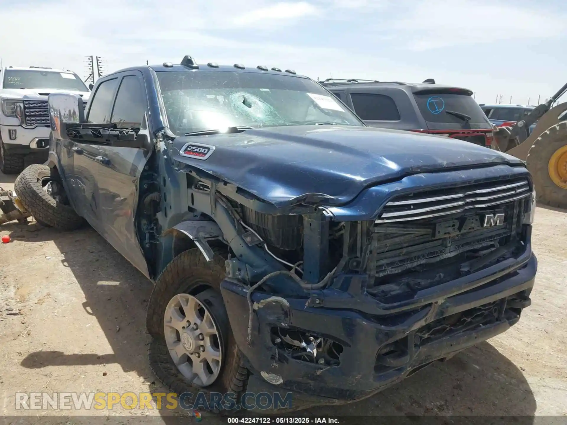 1 Photograph of a damaged car 3C6UR5FL1NG372673 RAM 2500 2022