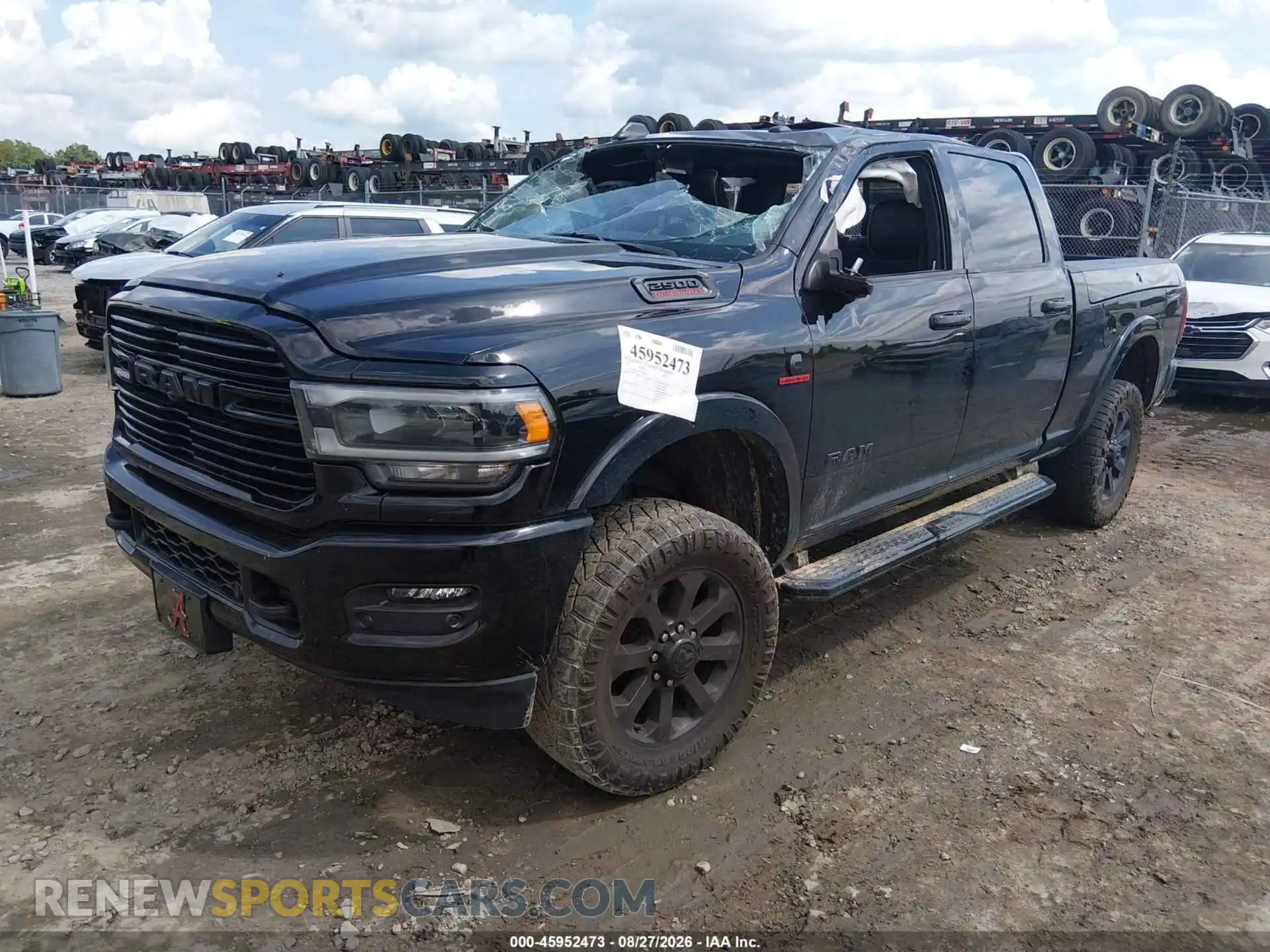 2 Photograph of a damaged car 3C6UR5FL3NG229501 RAM 2500 2022