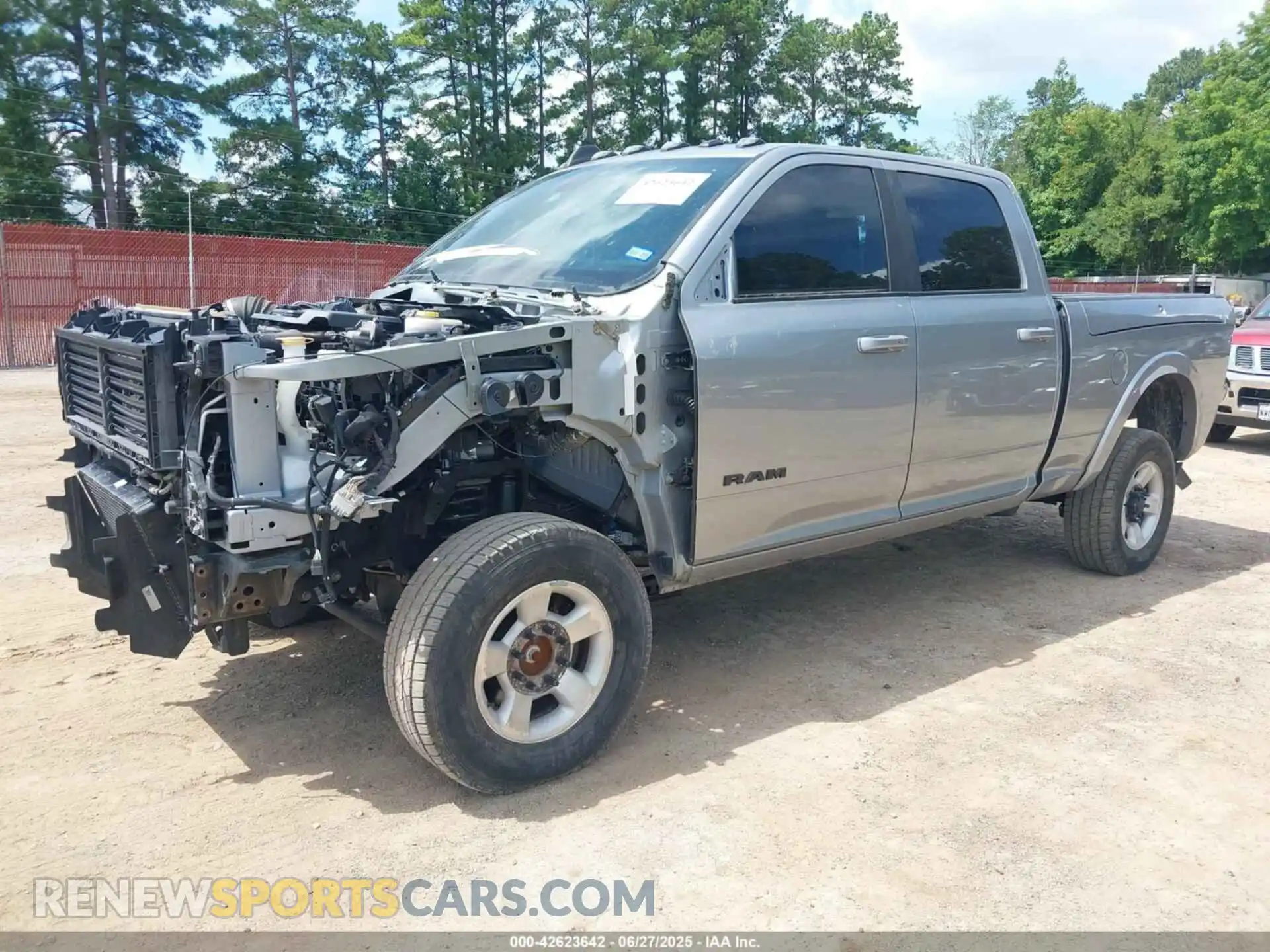 2 Photograph of a damaged car 3C6UR5FL8NG253261 RAM 2500 2022