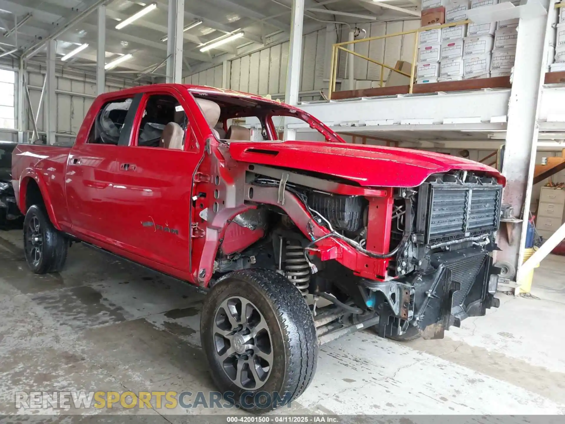 1 Photograph of a damaged car 3C6UR5GL2NG130702 RAM 2500 2022