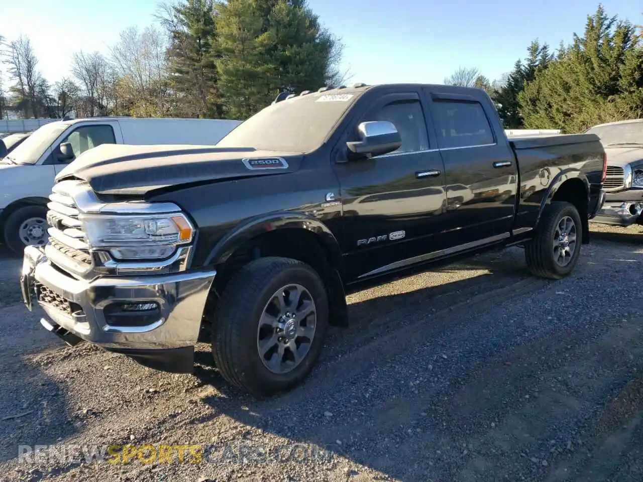 1 Photograph of a damaged car 3C6UR5GL8NG283410 RAM 2500 2022