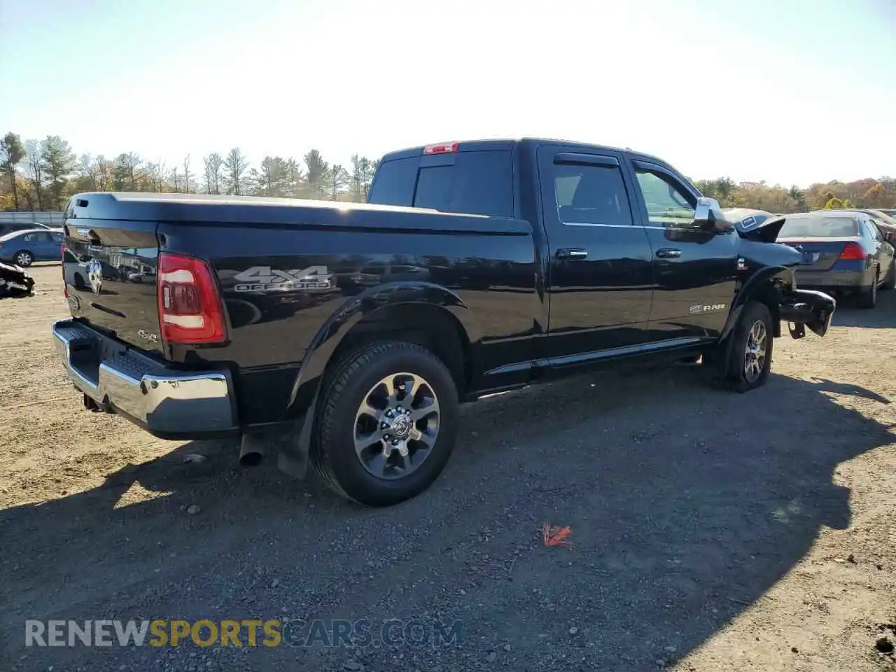 3 Photograph of a damaged car 3C6UR5GL8NG283410 RAM 2500 2022