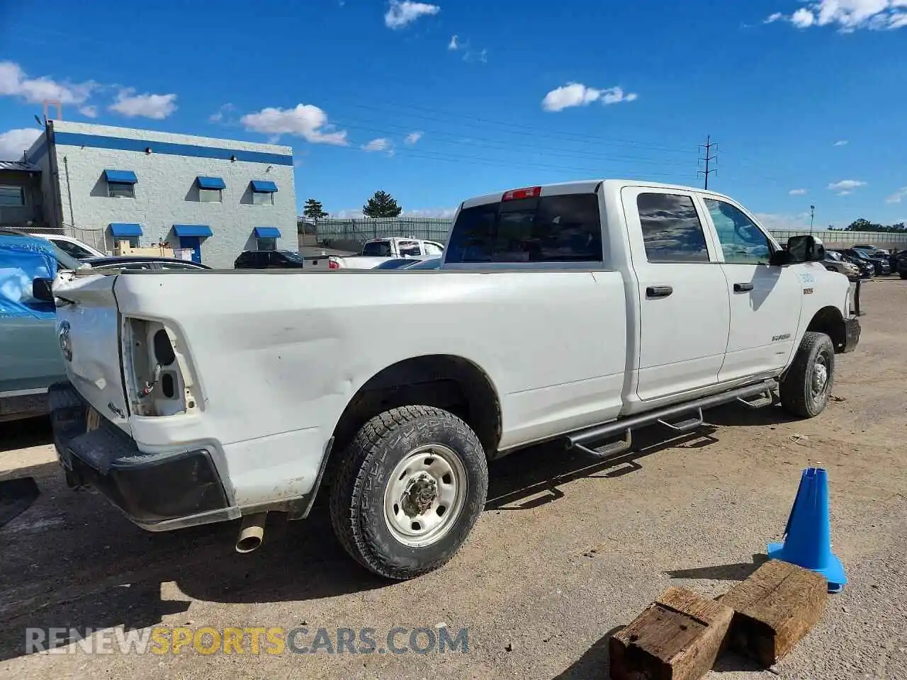 3 Photograph of a damaged car 3C6UR5HJ5NG273057 RAM 2500 2022