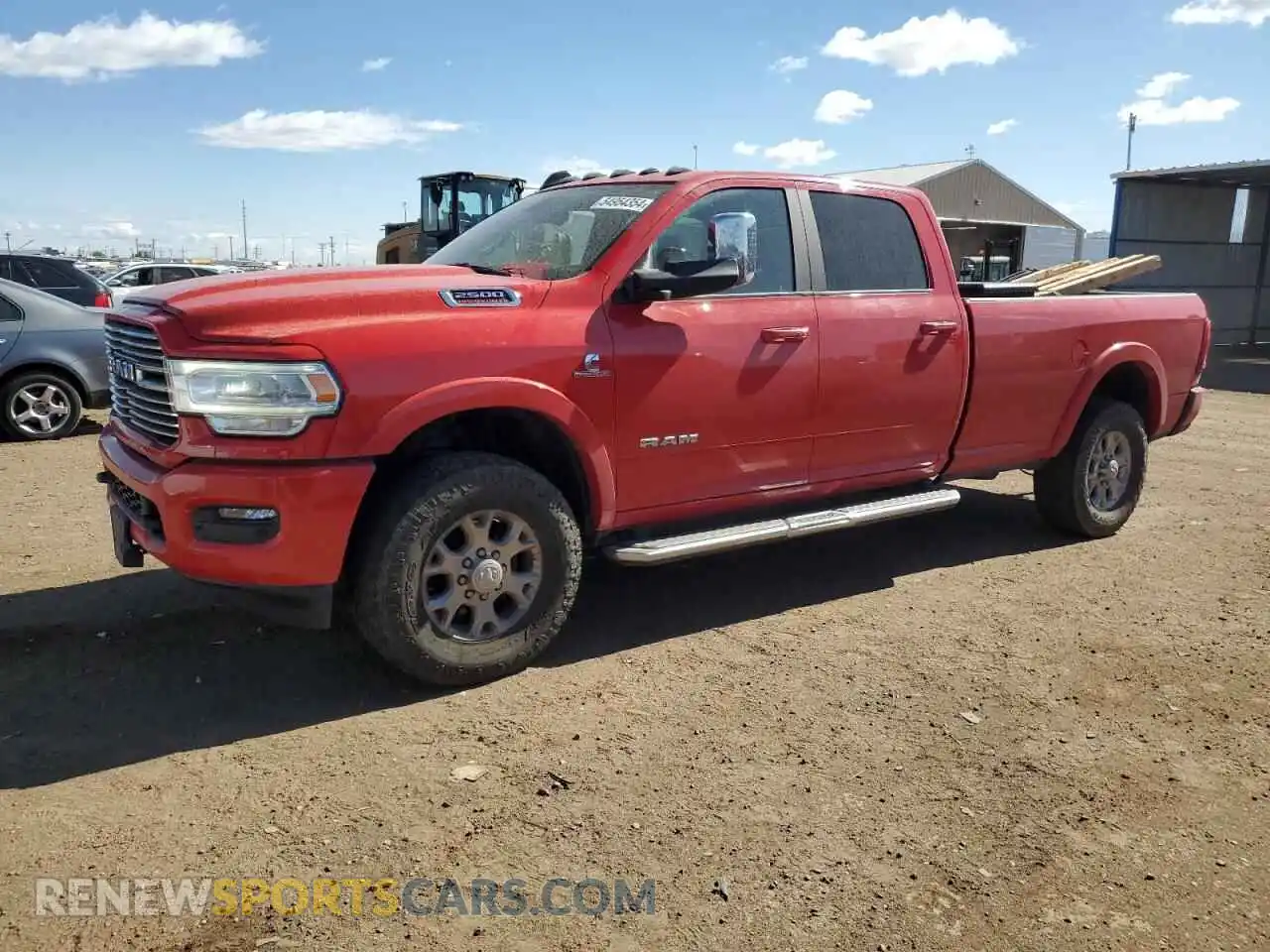 1 Photograph of a damaged car 3C6UR5KL6NG219129 RAM 2500 2022