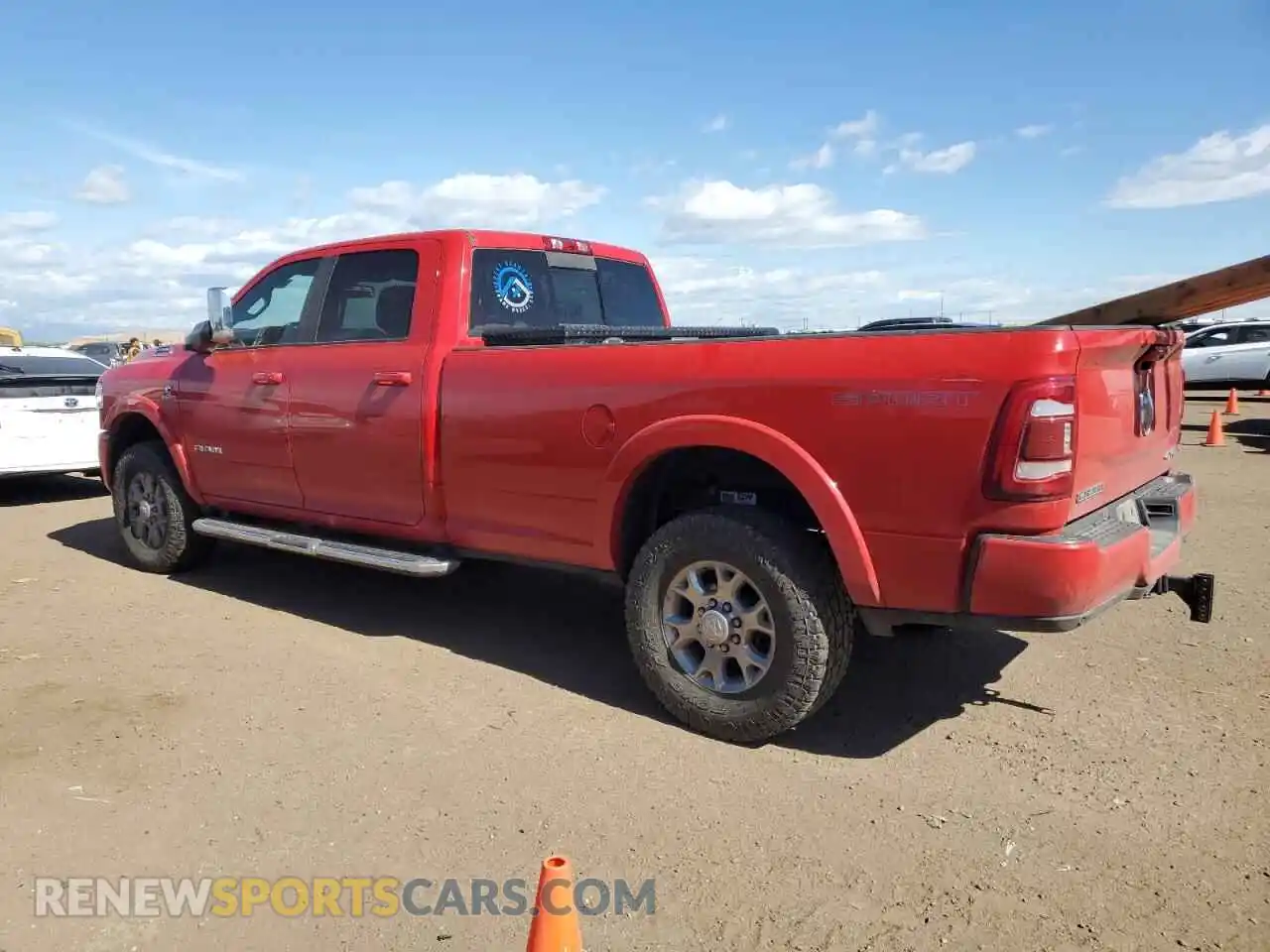 2 Photograph of a damaged car 3C6UR5KL6NG219129 RAM 2500 2022
