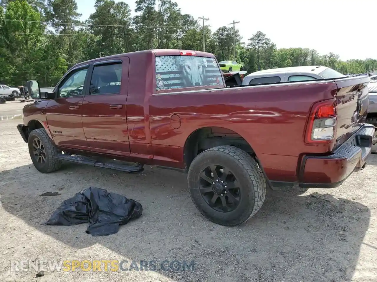 2 Photograph of a damaged car 3C6UR5MLXNG309851 RAM 2500 2022