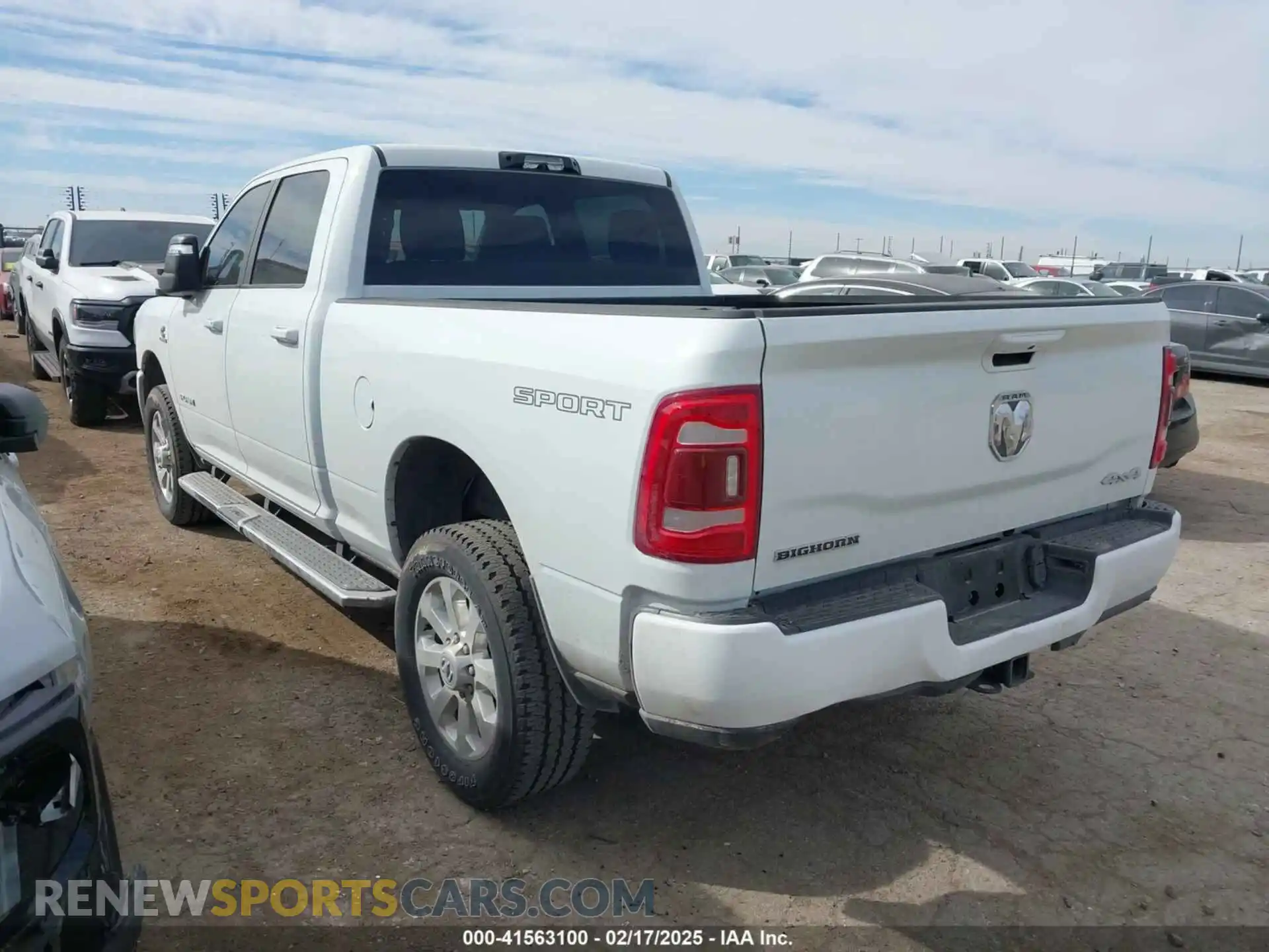3 Photograph of a damaged car 3C6UR5DL0PG651540 RAM 2500 2023