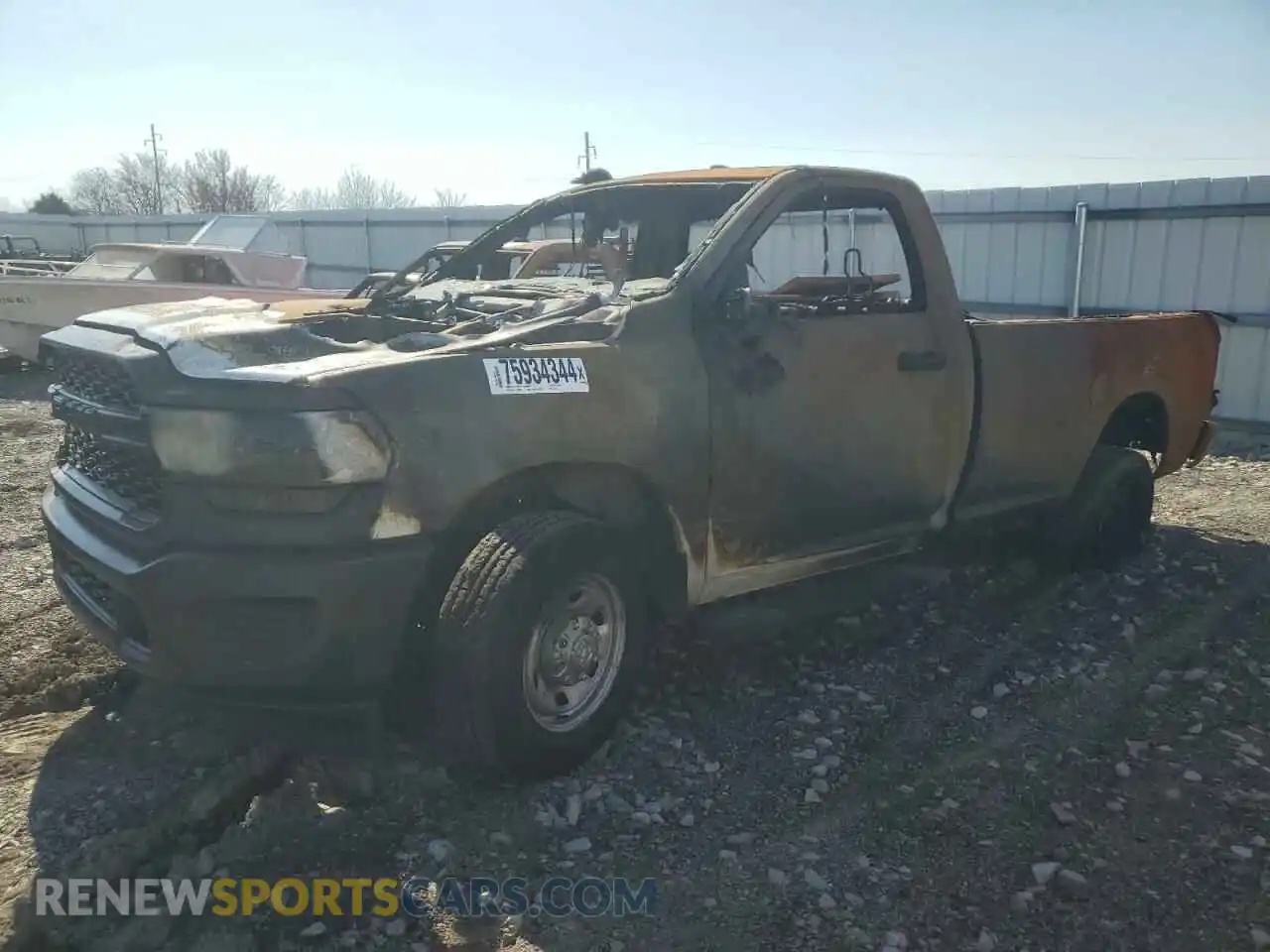 1 Photograph of a damaged car 3C6MR4AJ0RG225914 RAM 2500 2024