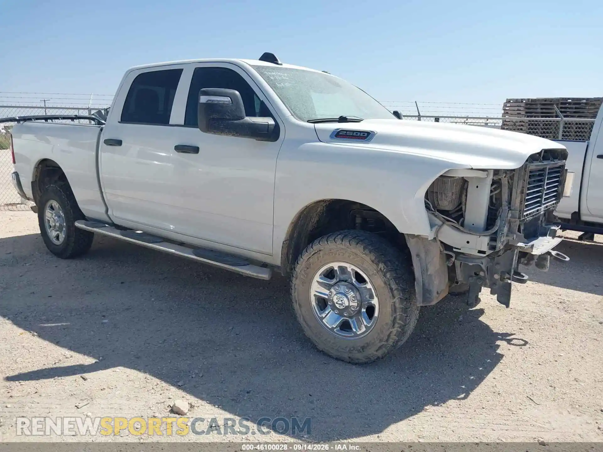 1 Photograph of a damaged car 3C6UR5CJ2RG254110 RAM 2500 2024