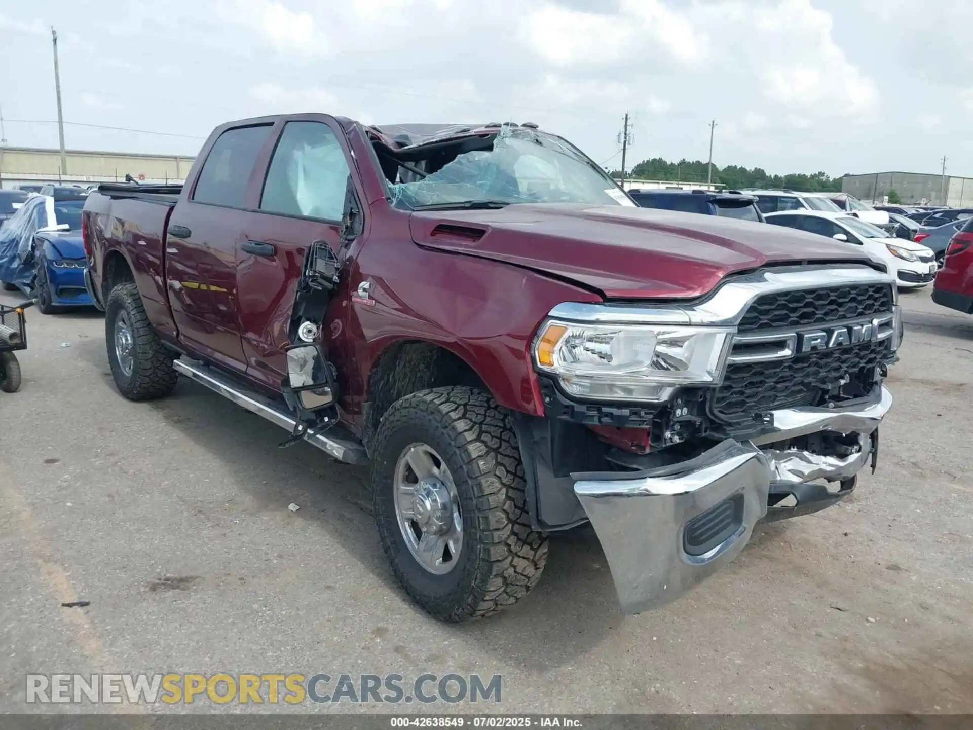 1 Photograph of a damaged car 3C6UR5CL5RG264826 RAM 2500 2024