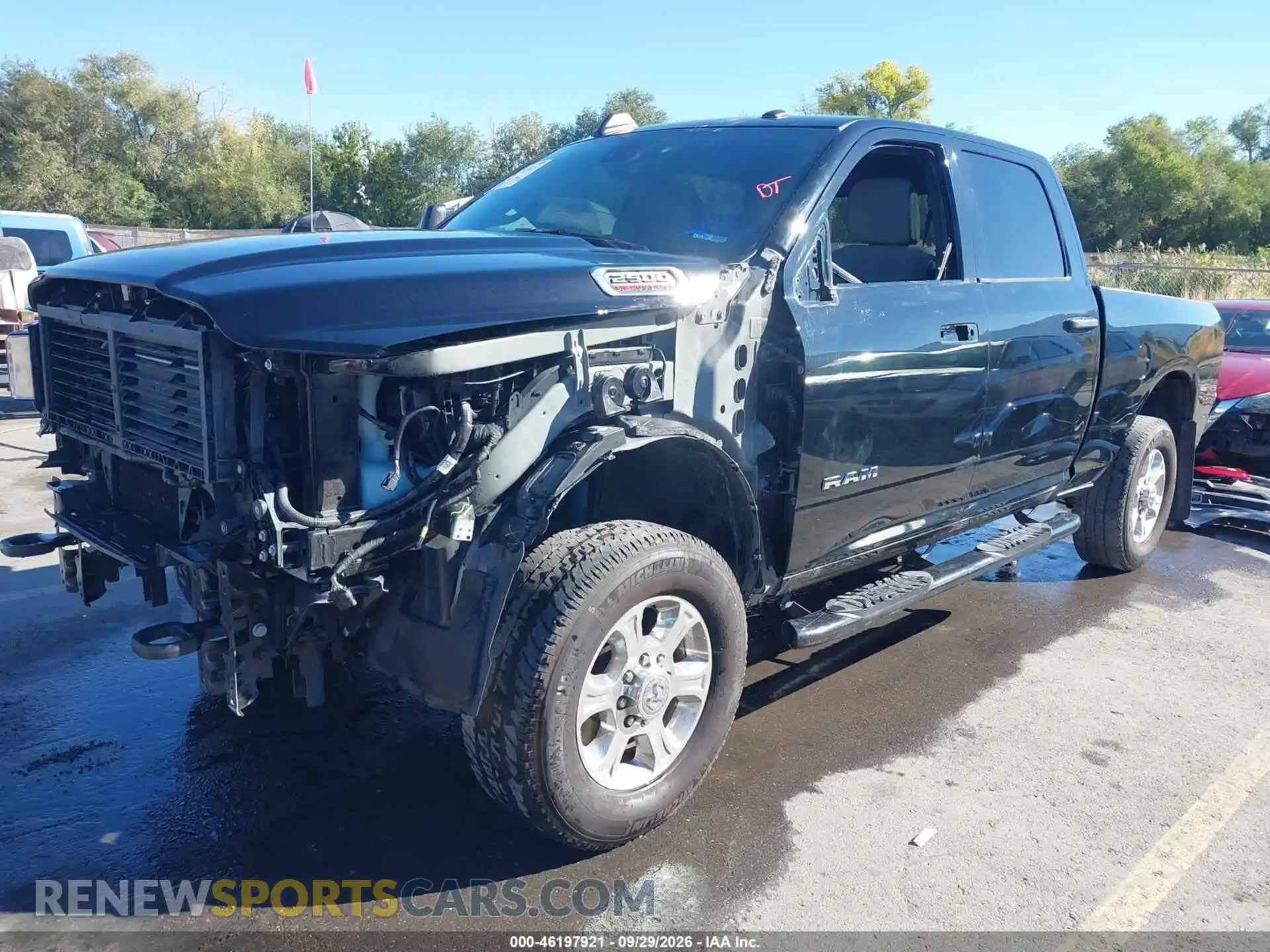 2 Photograph of a damaged car 3C6UR5DJ1RG296721 RAM 2500 2024
