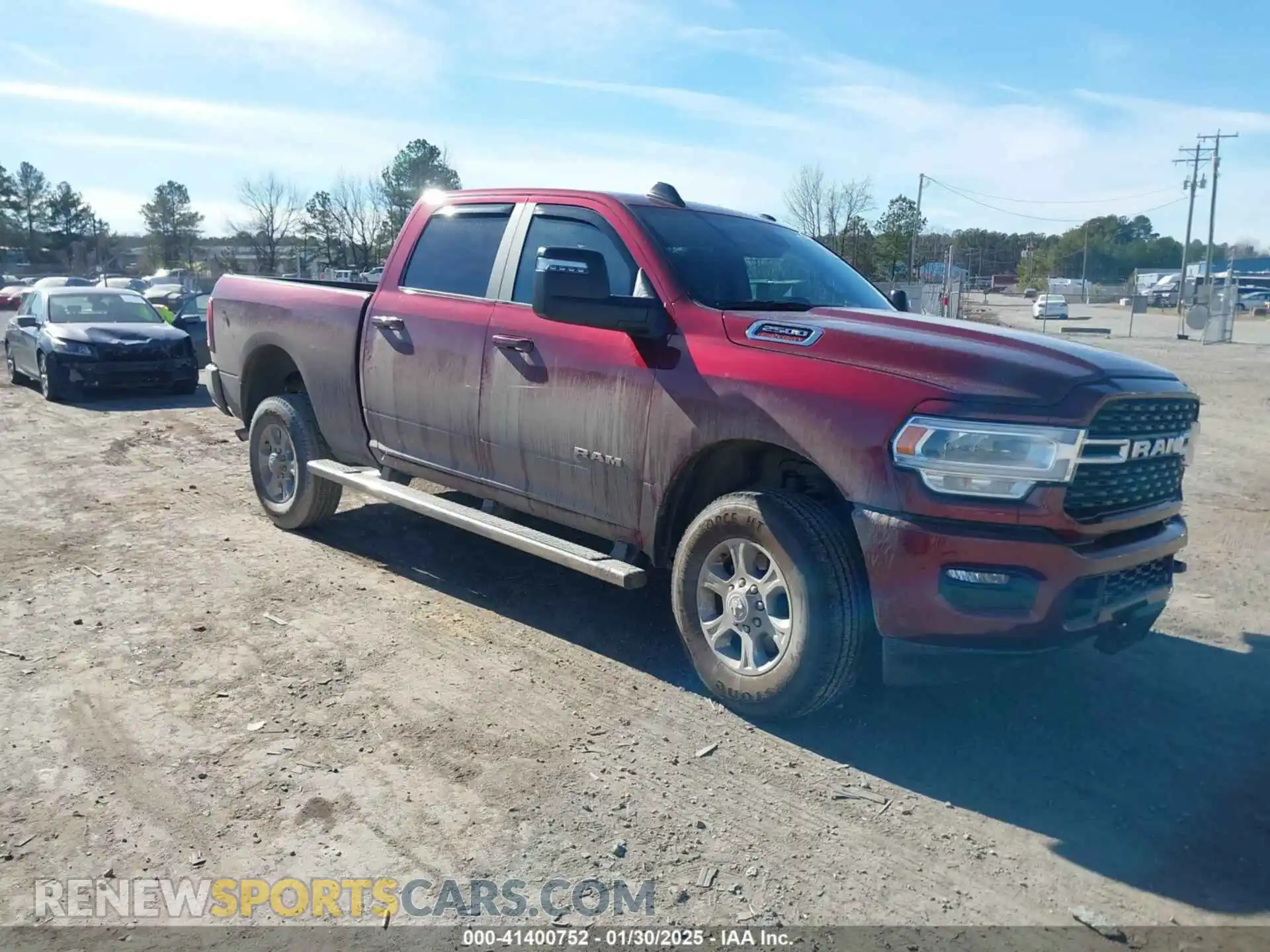 1 Photograph of a damaged car 3C6UR5DJ2RG335705 RAM 2500 2024