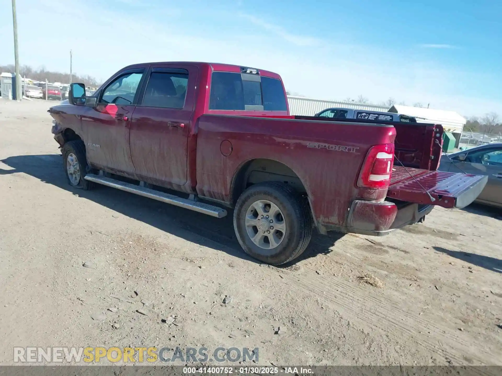 3 Photograph of a damaged car 3C6UR5DJ2RG335705 RAM 2500 2024