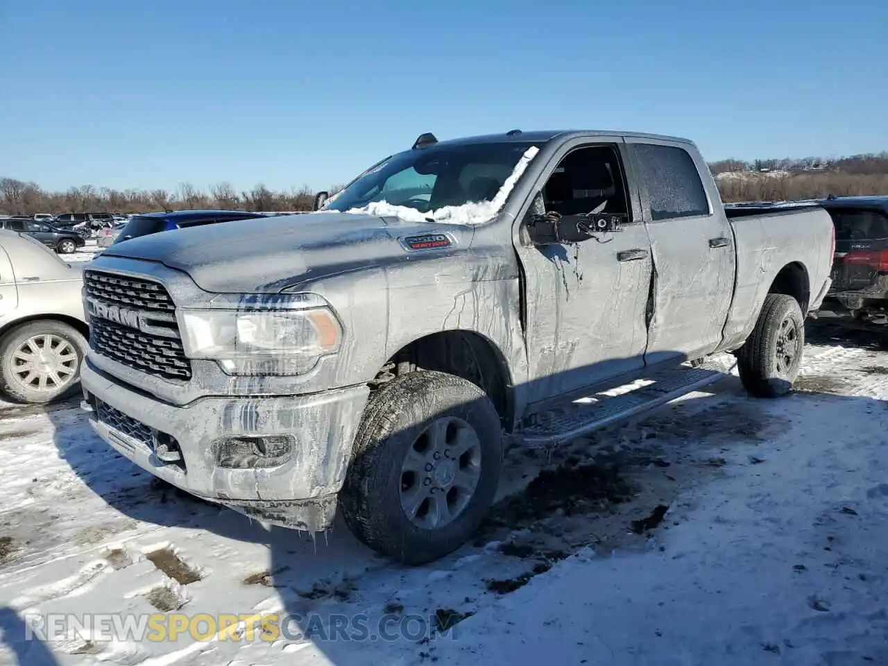 1 Photograph of a damaged car 3C6UR5DJ2RG386072 RAM 2500 2024