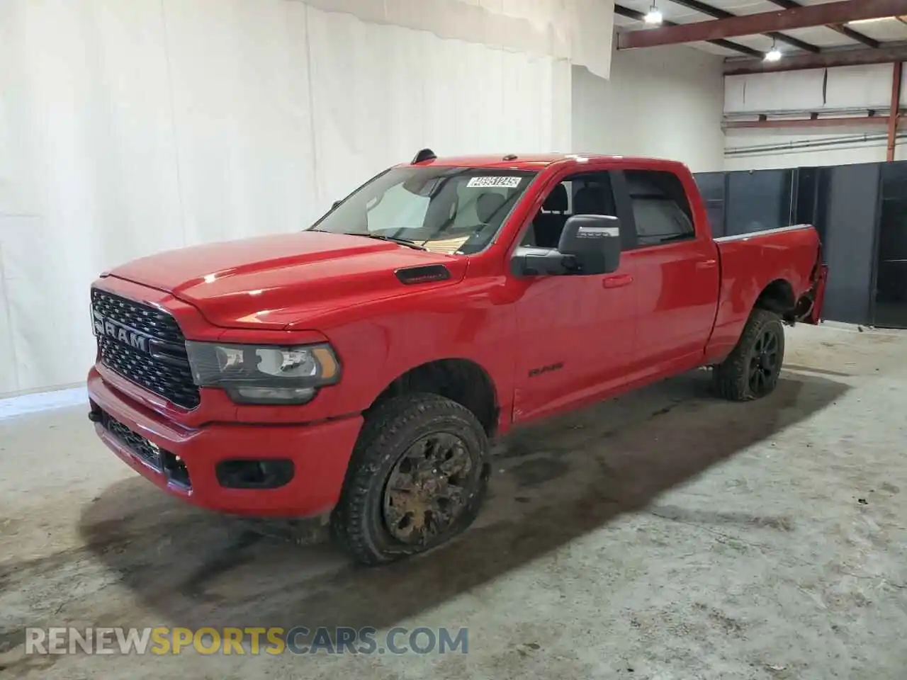 1 Photograph of a damaged car 3C6UR5DJ3RG382760 RAM 2500 2024