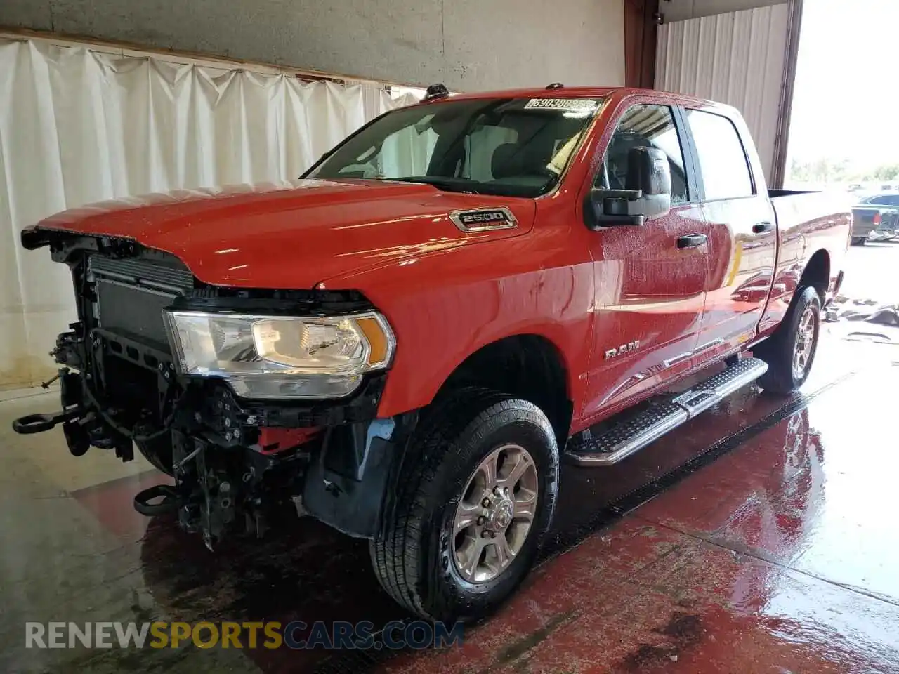 1 Photograph of a damaged car 3C6UR5DJ5RG382548 RAM 2500 2024