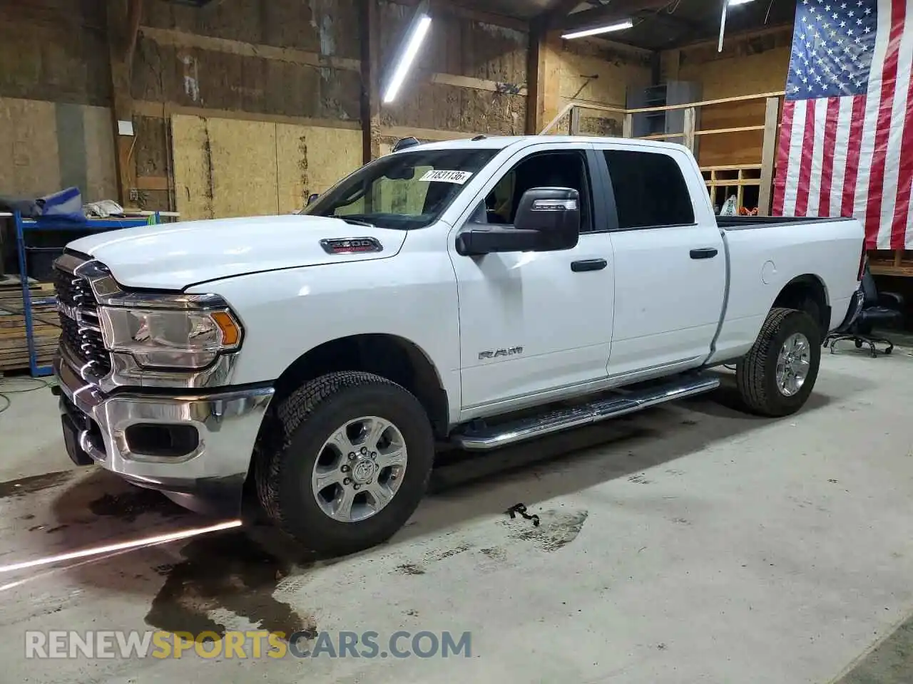 1 Photograph of a damaged car 3C6UR5DJ6RG386589 RAM 2500 2024