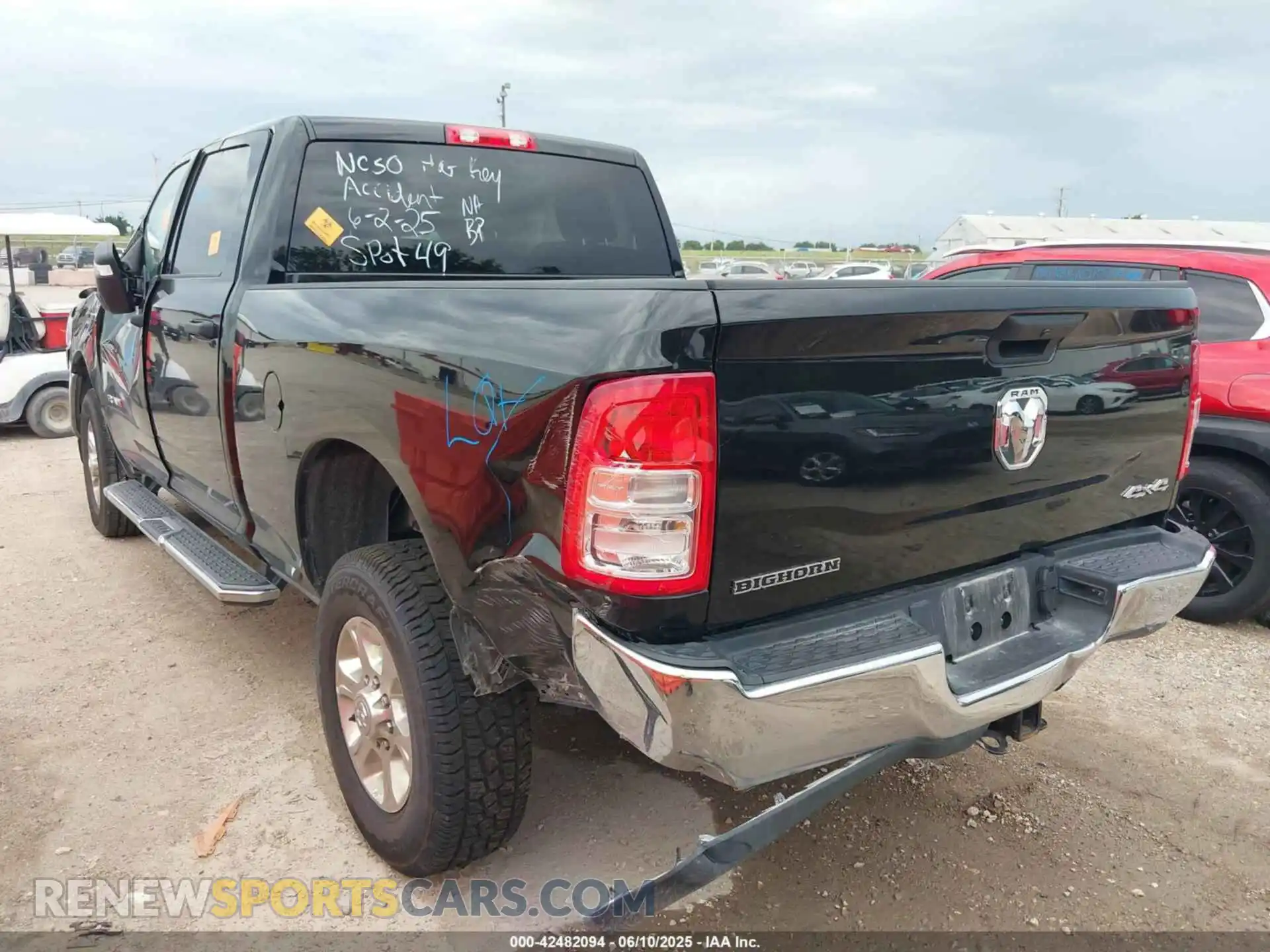 3 Photograph of a damaged car 3C6UR5DJ9RG365218 RAM 2500 2024