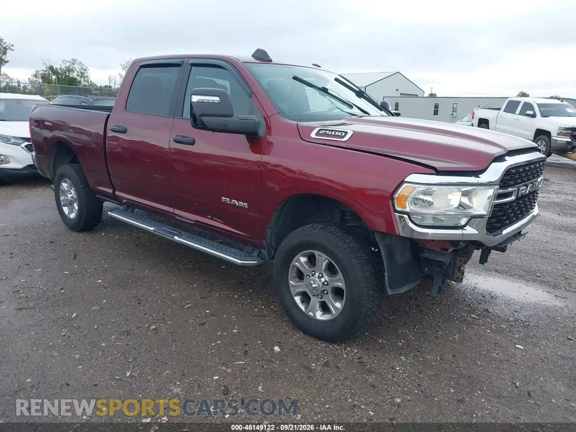 1 Photograph of a damaged car 3C6UR5DJXRG100775 RAM 2500 2024