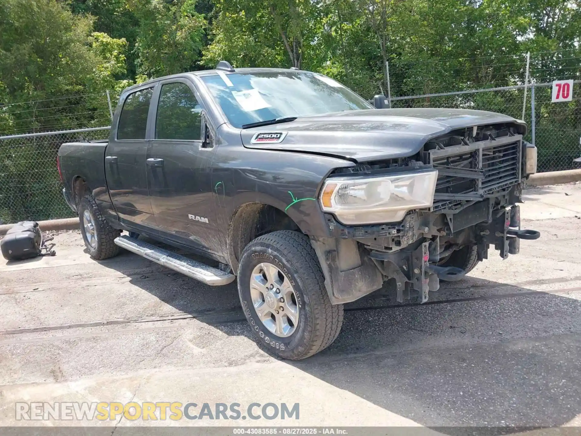 1 Photograph of a damaged car 3C6UR5DJXRG336424 RAM 2500 2024
