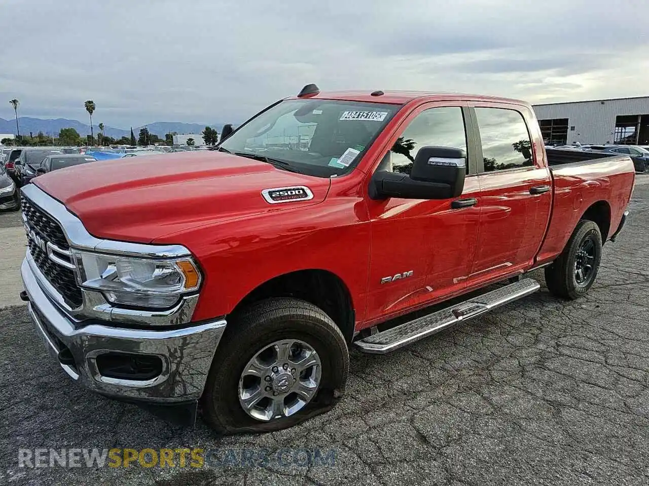 1 Photograph of a damaged car 3C6UR5DJXRG406584 RAM 2500 2024