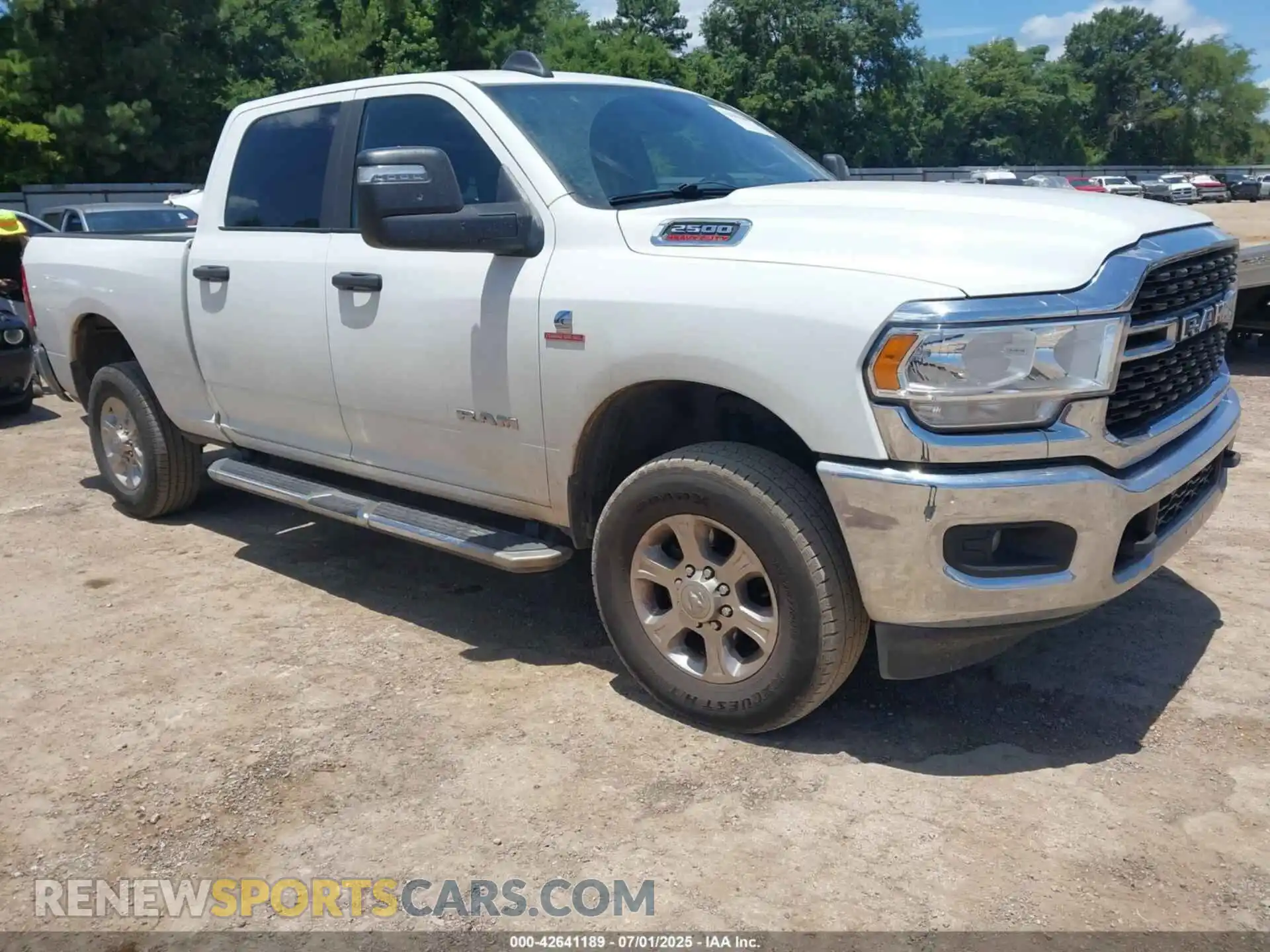 1 Photograph of a damaged car 3C6UR5DL0RG153762 RAM 2500 2024