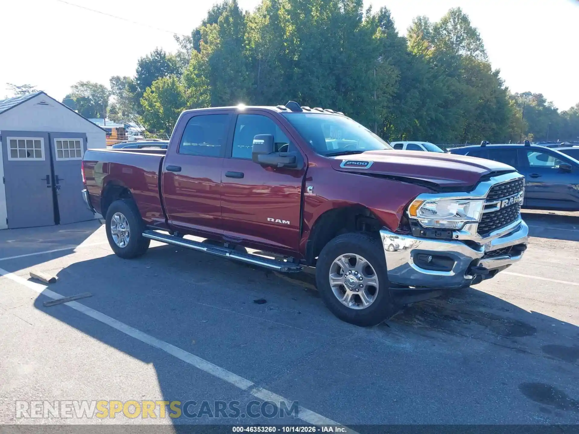 1 Photograph of a damaged car 3C6UR5DL1RG115781 RAM 2500 2024