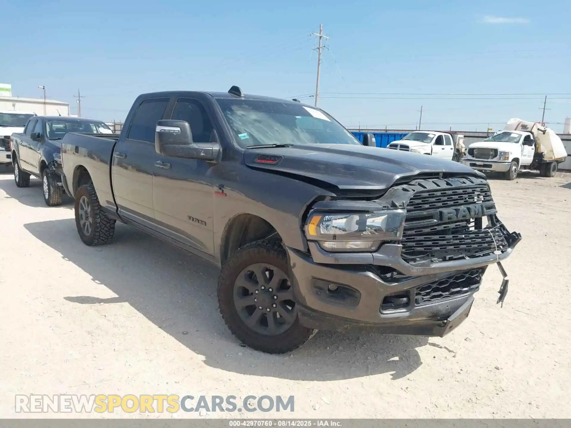 1 Photograph of a damaged car 3C6UR5DL1RG259489 RAM 2500 2024