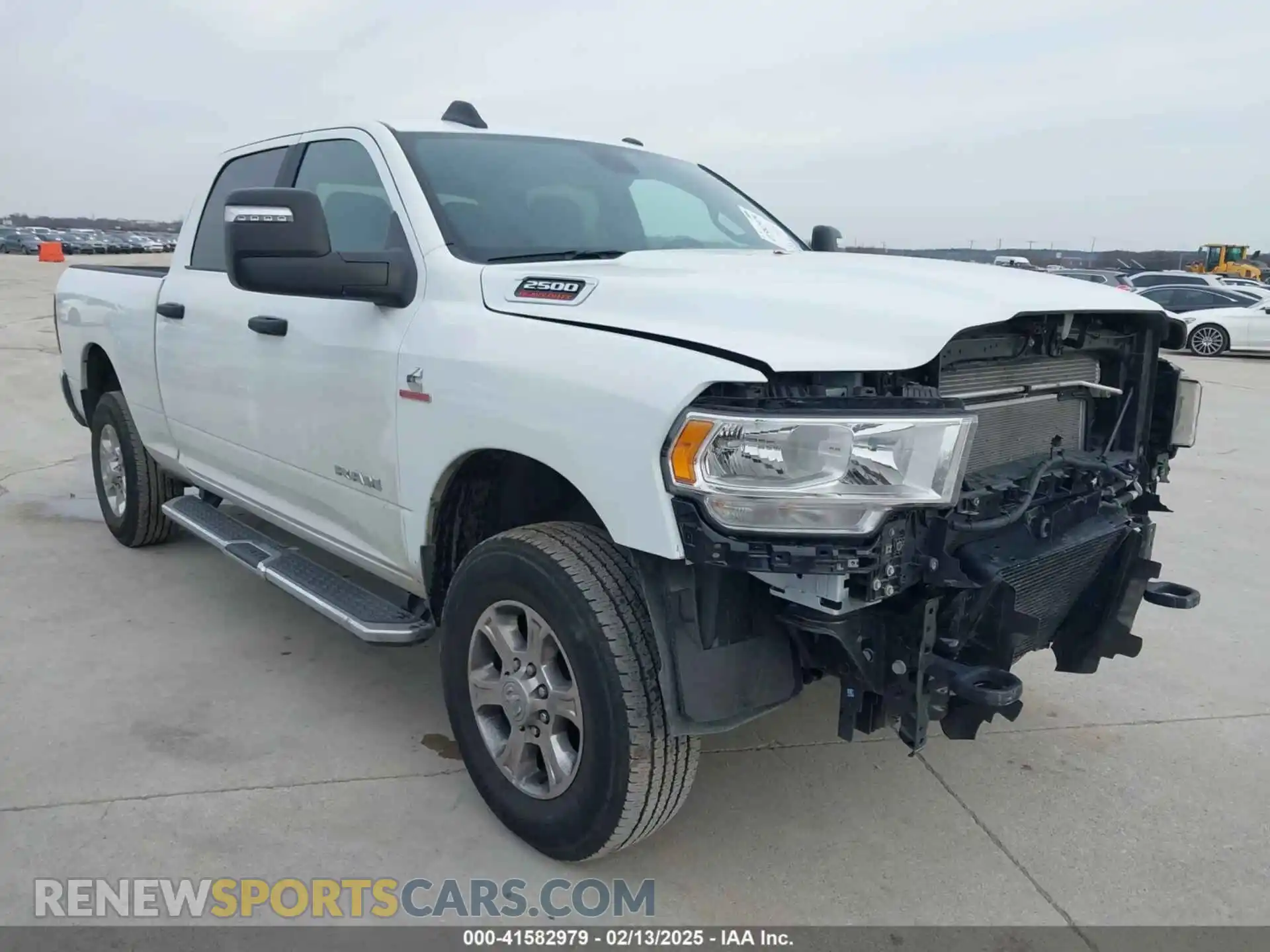 1 Photograph of a damaged car 3C6UR5DL3RG339974 RAM 2500 2024