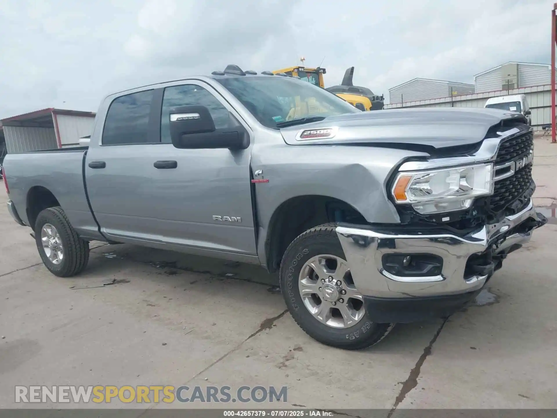 1 Photograph of a damaged car 3C6UR5DL3RG363000 RAM 2500 2024